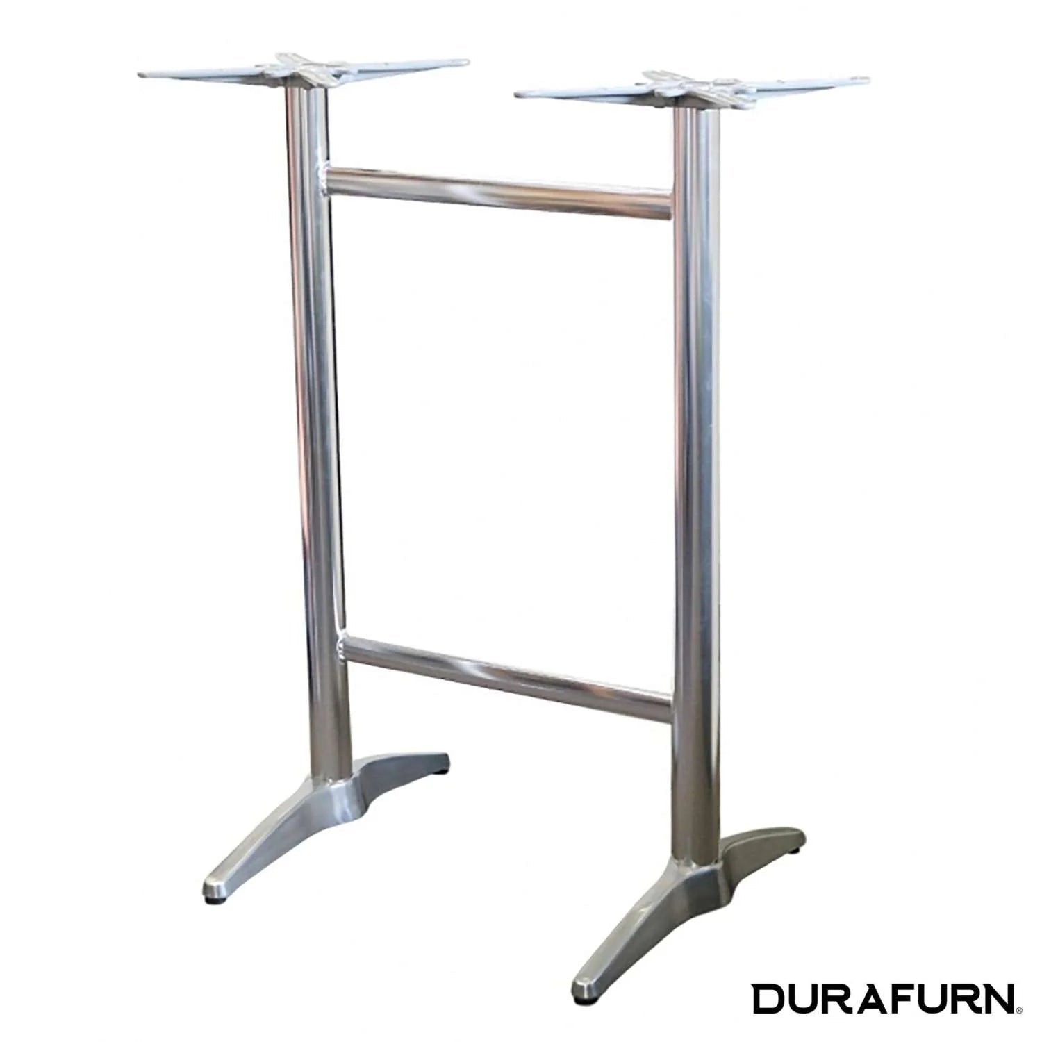 Durafurn Astoria Twin Bar Table Base Aluminium | Office Furniture Designs
