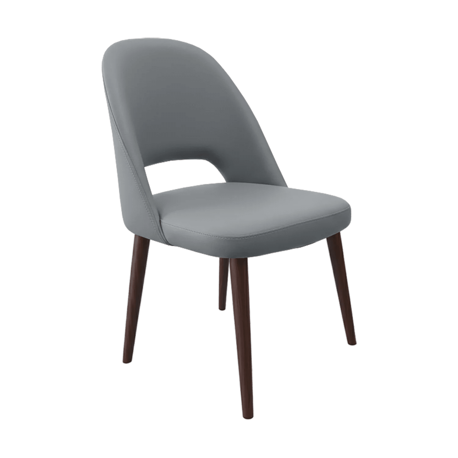 Durafurn Crescent Chair Wenge Round Legs Stone Vinyl | Office Furniture Designs