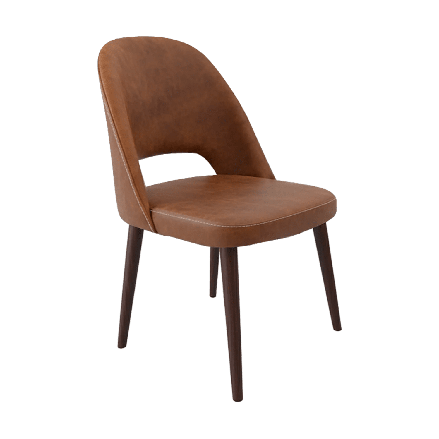 Durafurn Crescent Chair Wenge Round Legs Tan Fabric | Office Furniture Designs