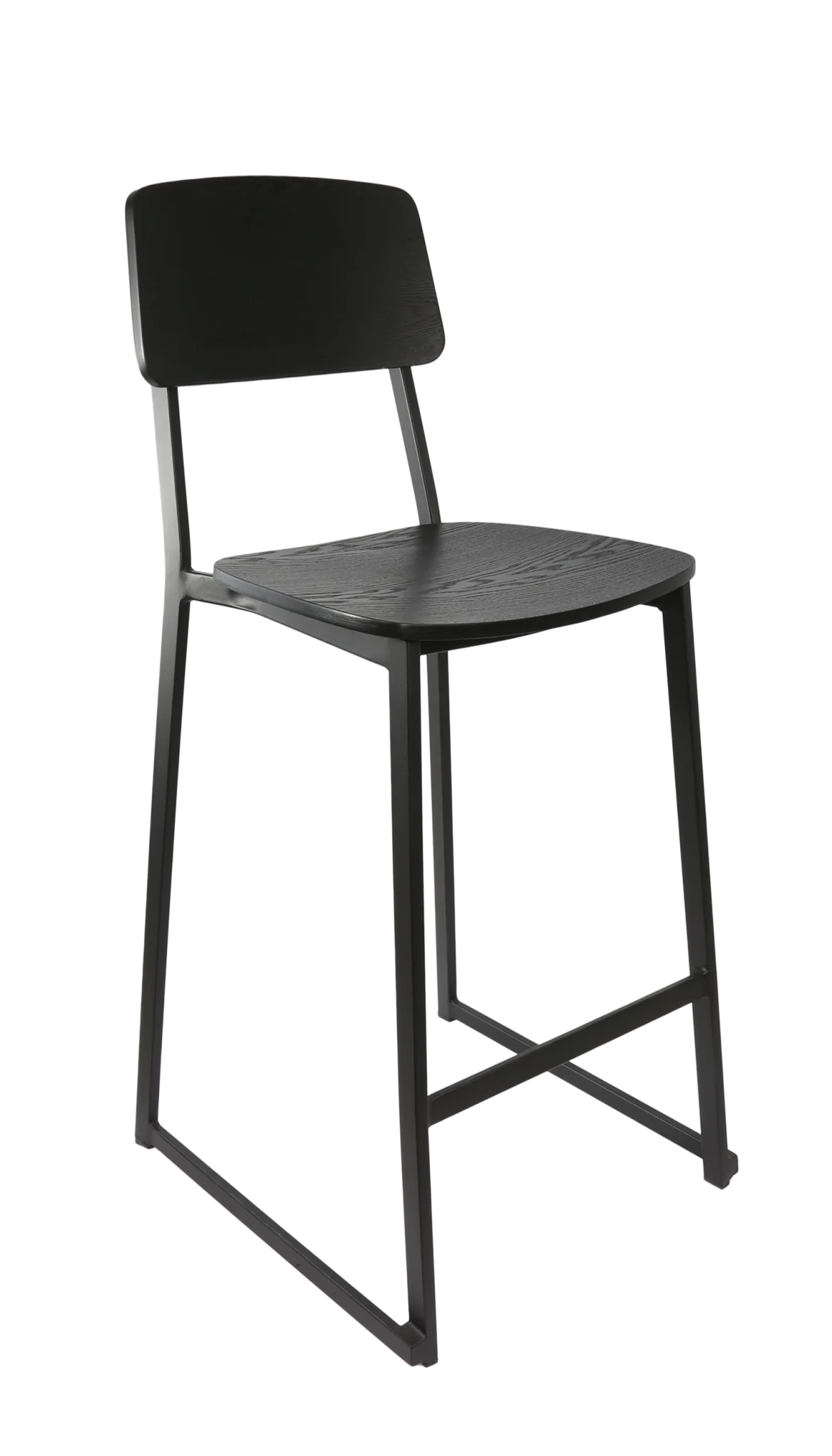 Durafurn Denver Barstool - Ply Seat Black Ply | Office Furniture Designs