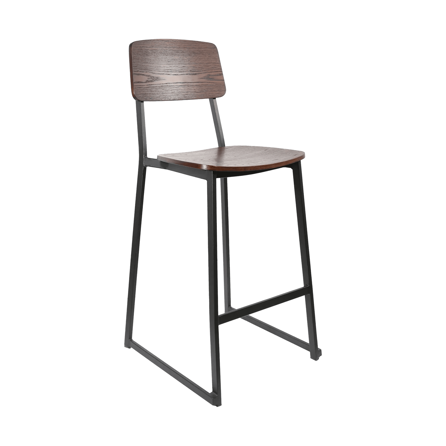 Durafurn Denver Barstool - Ply Seat Dark Natural Ply | Office Furniture Designs