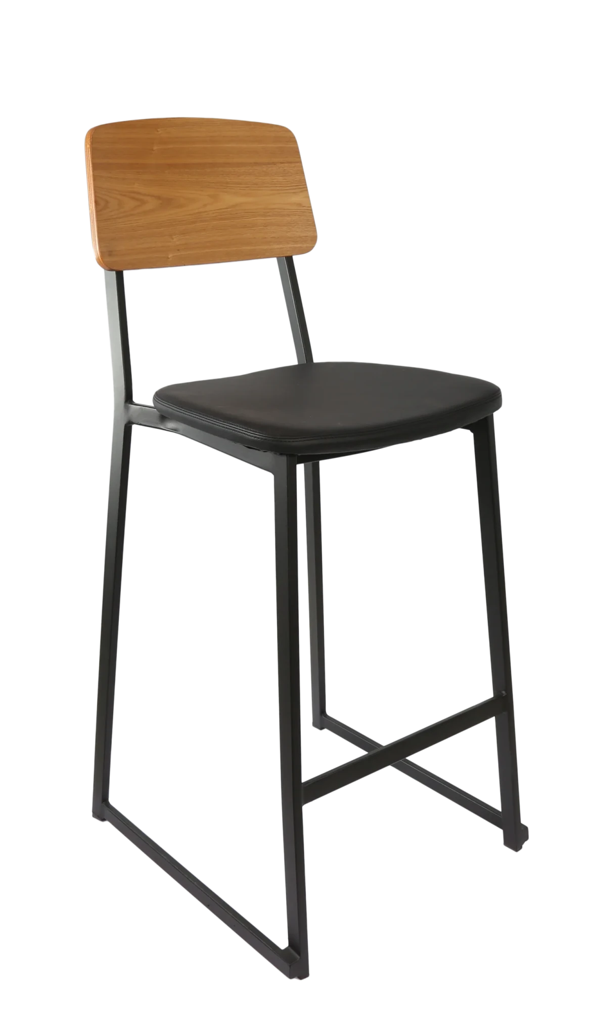 Durafurn Denver Barstool - Vinyl Seat Natural Ply | Office Furniture Designs