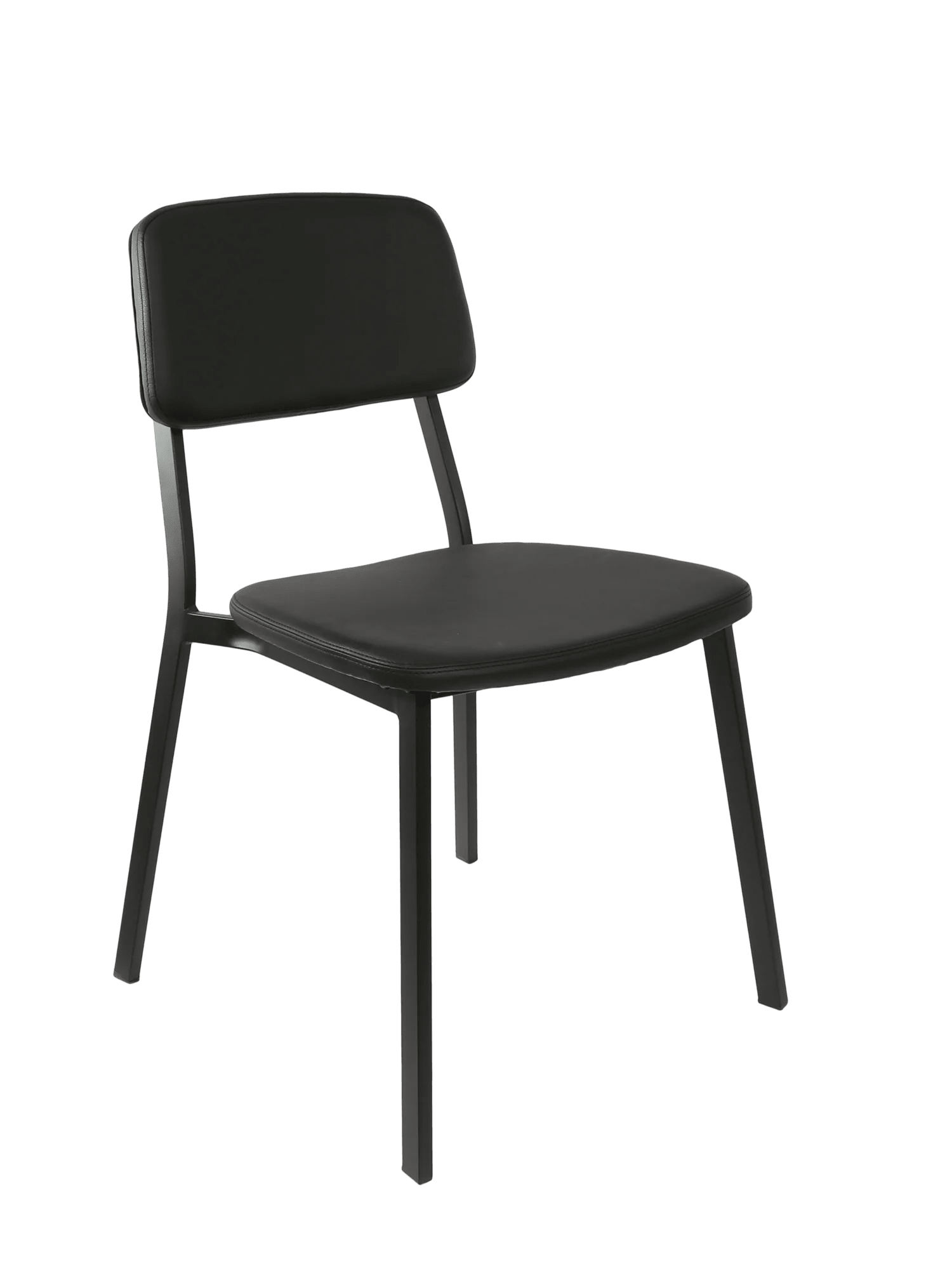 Durafurn Denver Chair - Vinyl Seat Black vinyl | Office Furniture Designs
