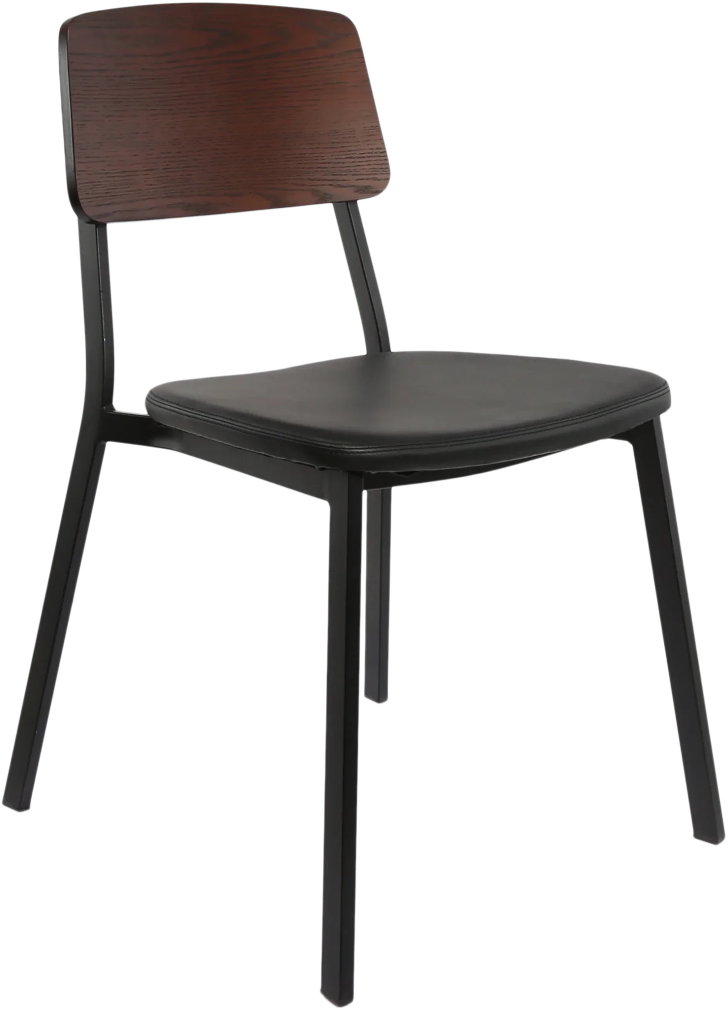 Durafurn Denver Chair - Vinyl Seat Dark natural ply | Office Furniture Designs