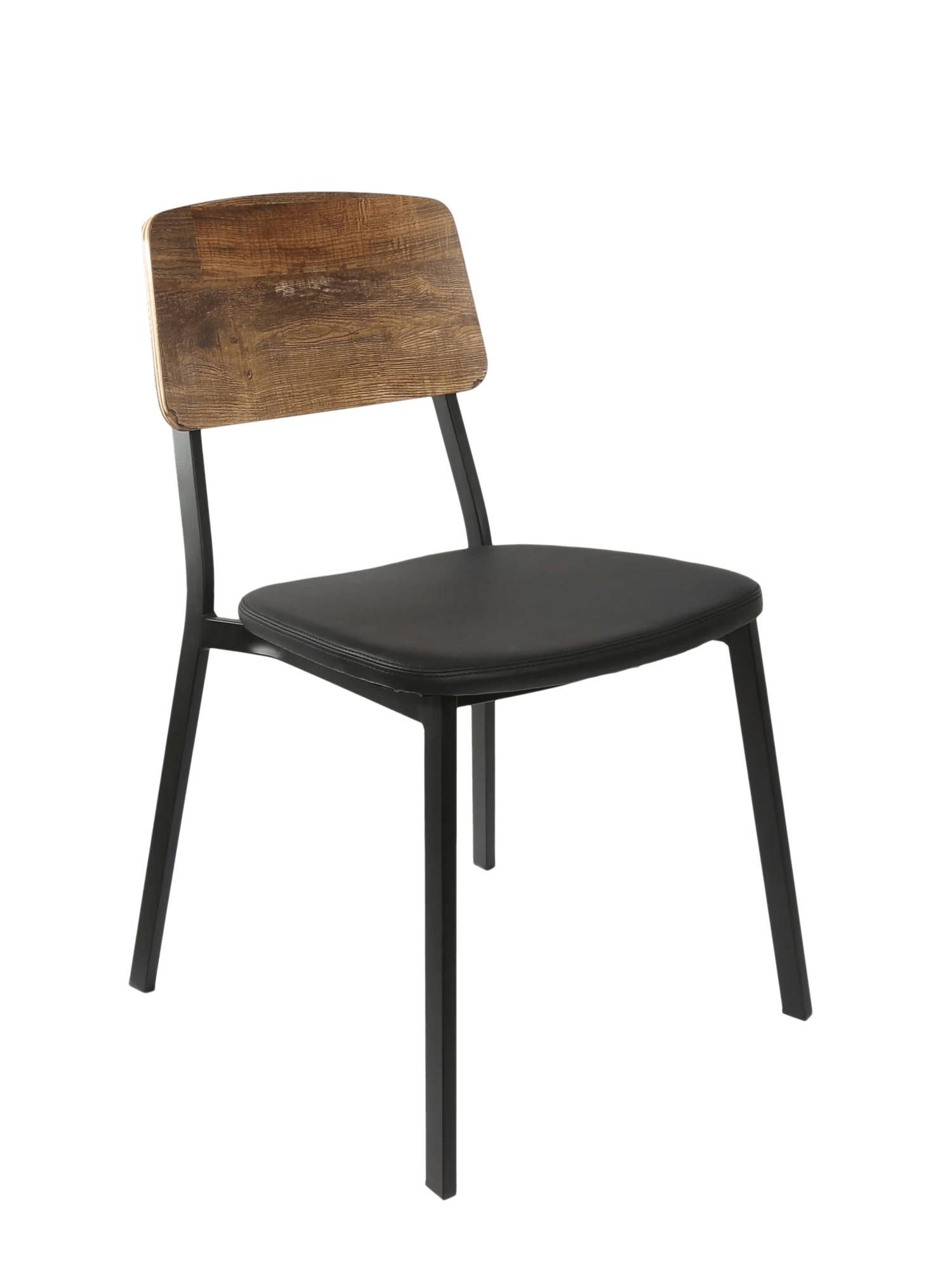 Durafurn Denver Chair - Vinyl Seat Rustic wood ply | Office Furniture Designs