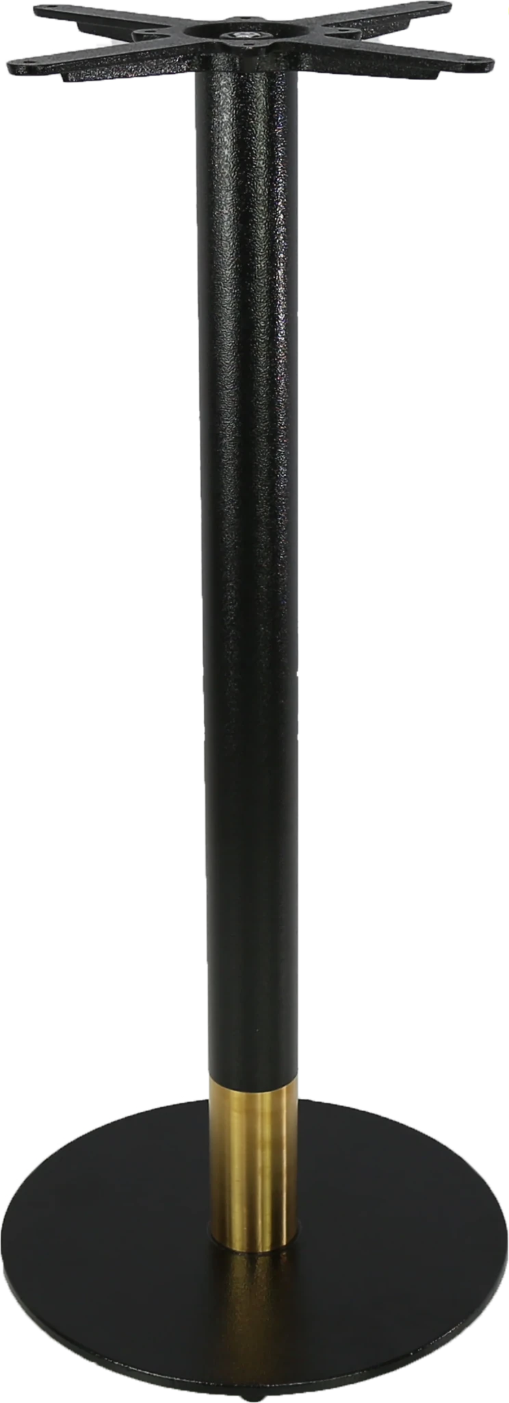 Durafurn Disco Bar Base 450mm Black & Gold | Office Furniture Designs