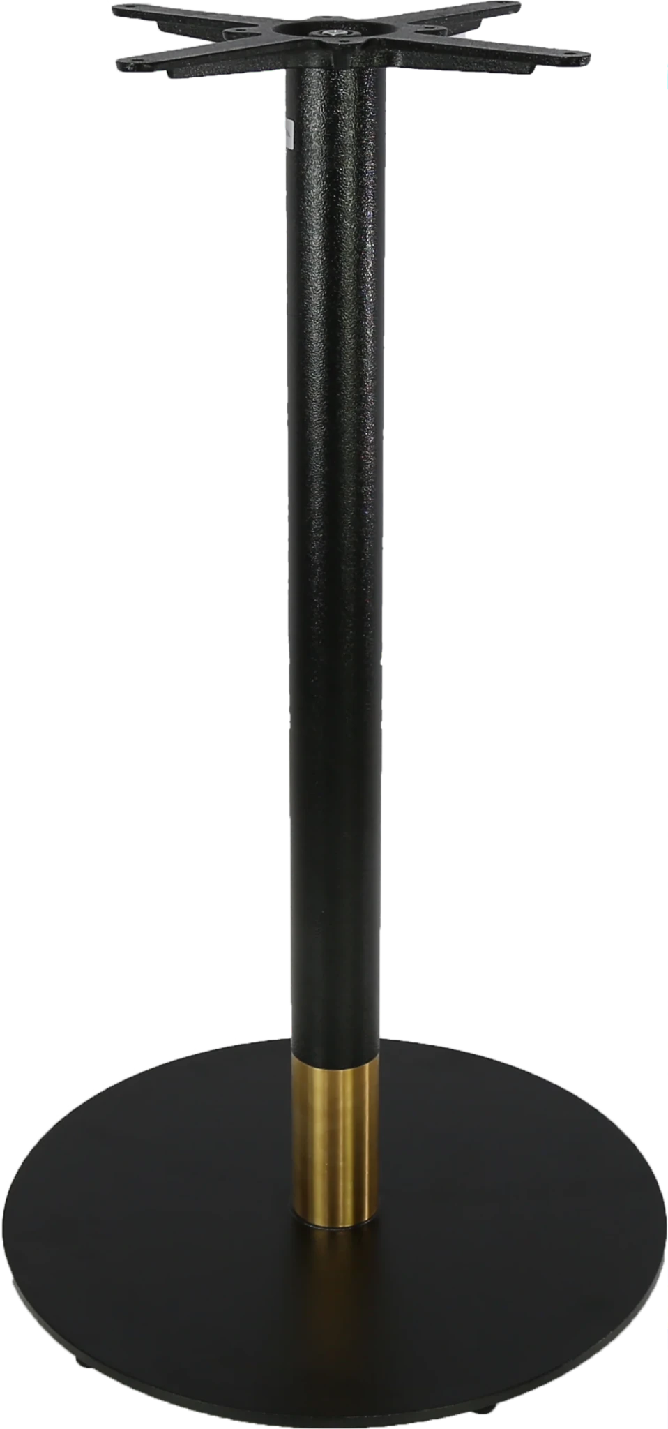 Durafurn Disco Bar Base 600mm Black & Gold | Office Furniture Designs
