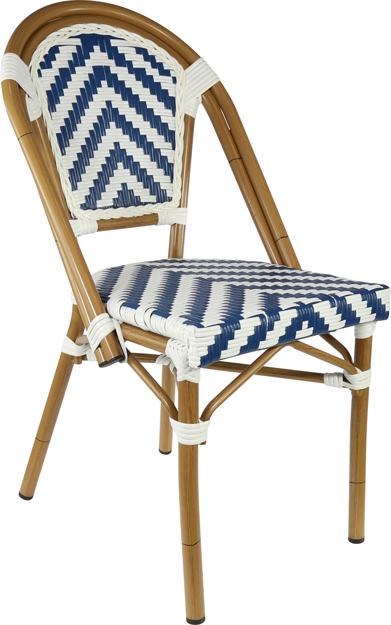 Durafurn Eiffel Chair Black/White Chevron | Office Furniture Designs