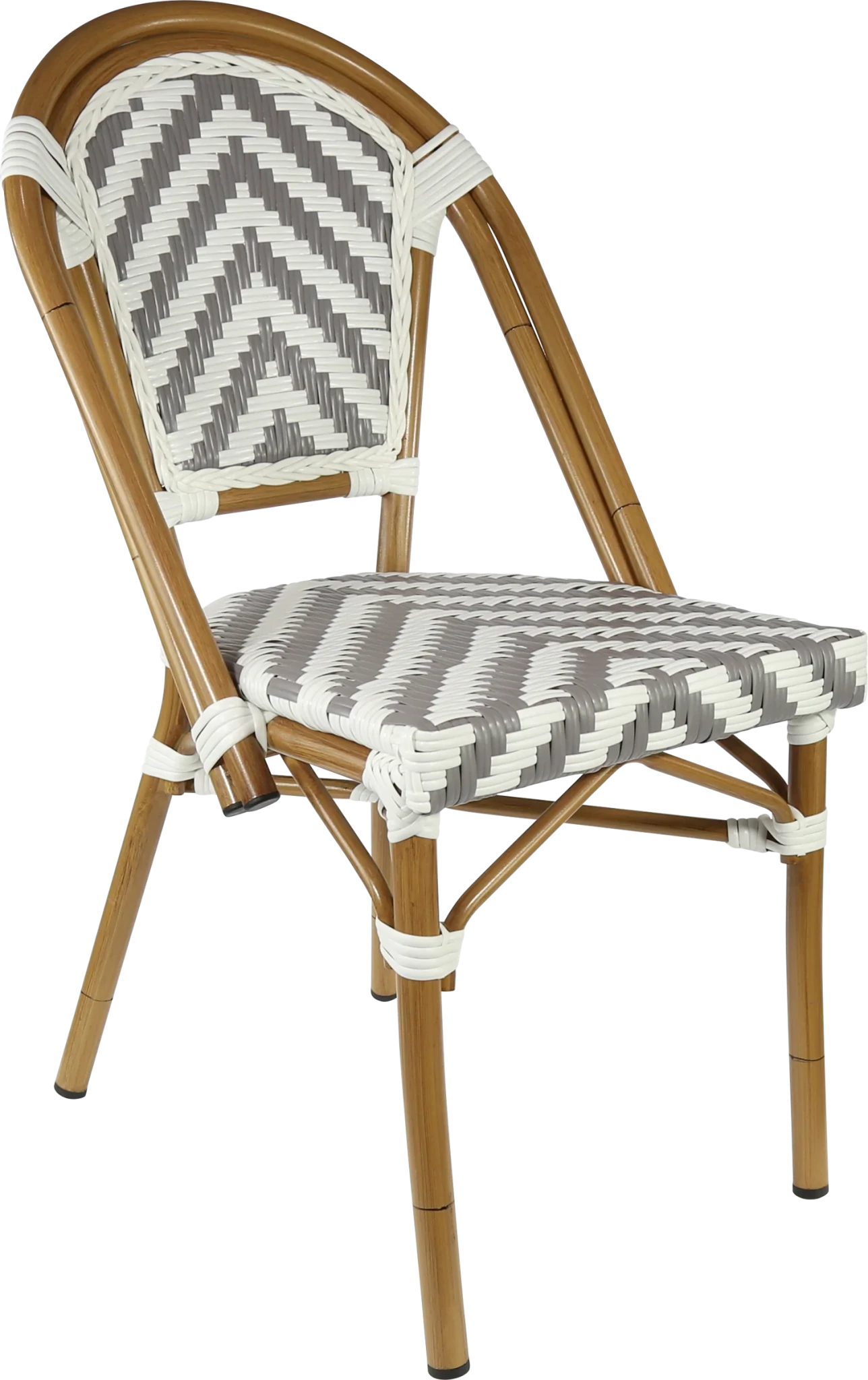 Durafurn Eiffel Chair Black/White Chevron | Office Furniture Designs