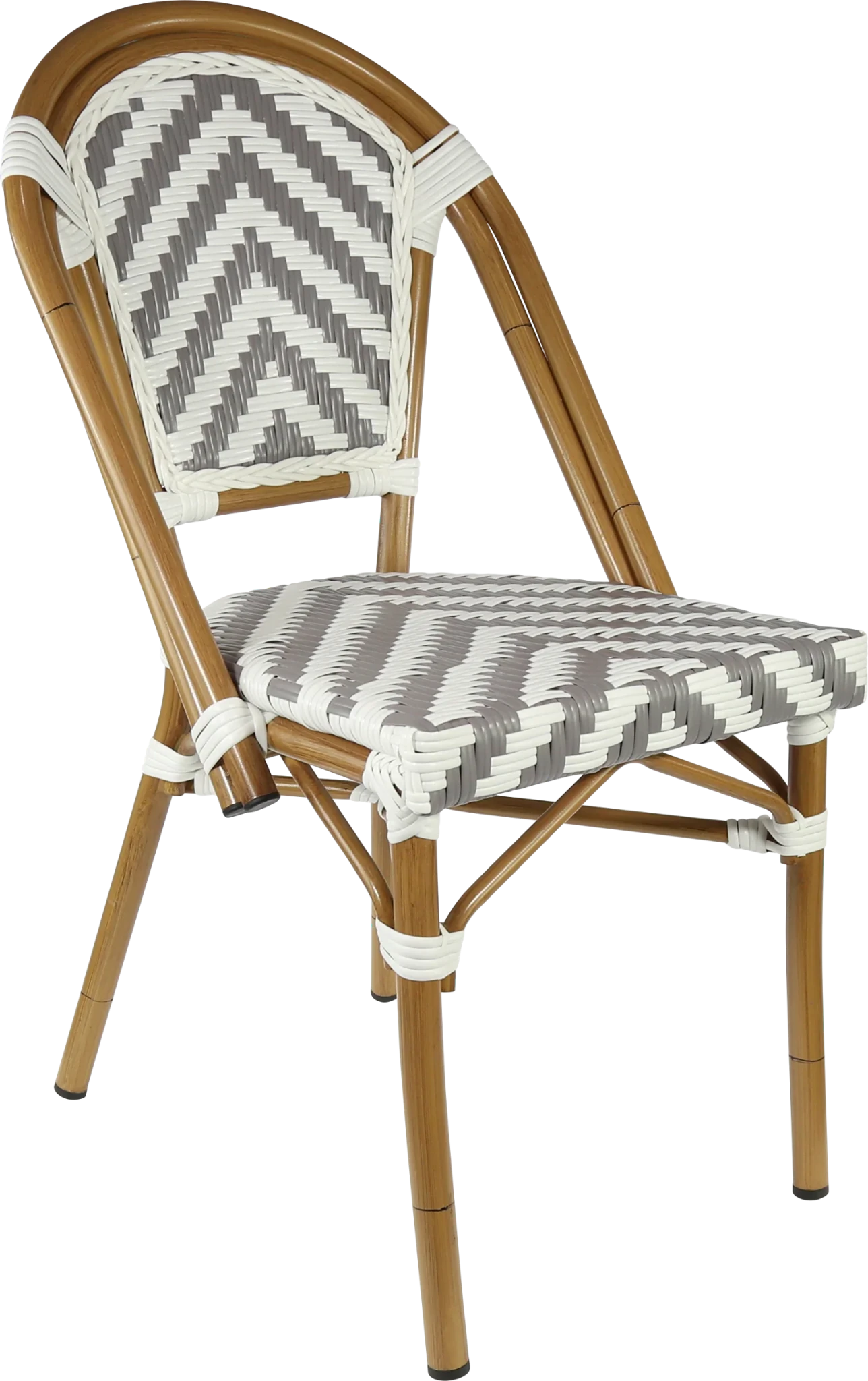 Durafurn Eiffel Chair Dark Grey/White Chevron | Office Furniture Designs