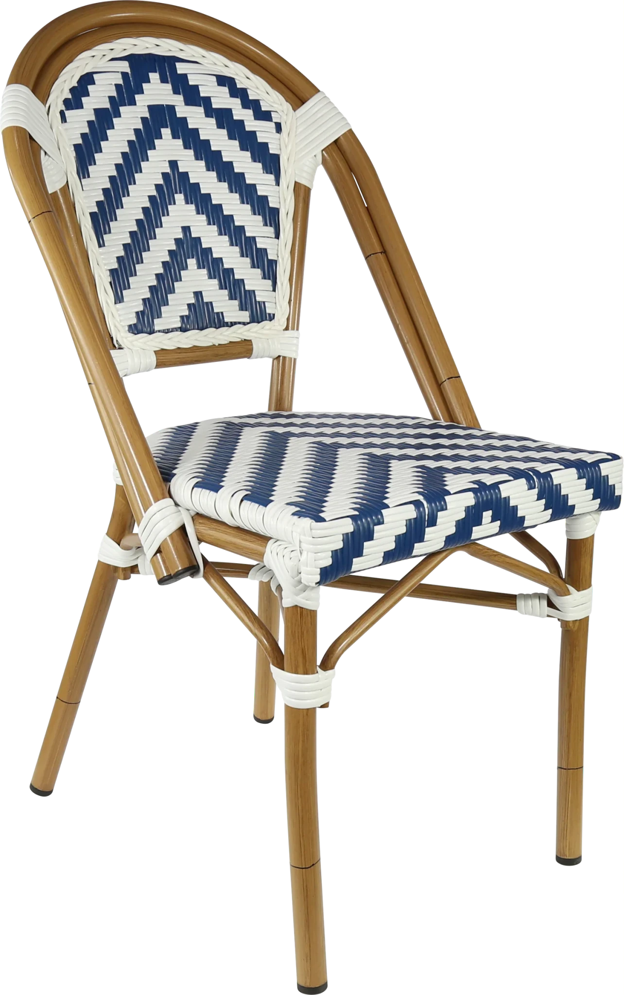 Durafurn Eiffel Chair Navy/White Chevron | Office Furniture Designs