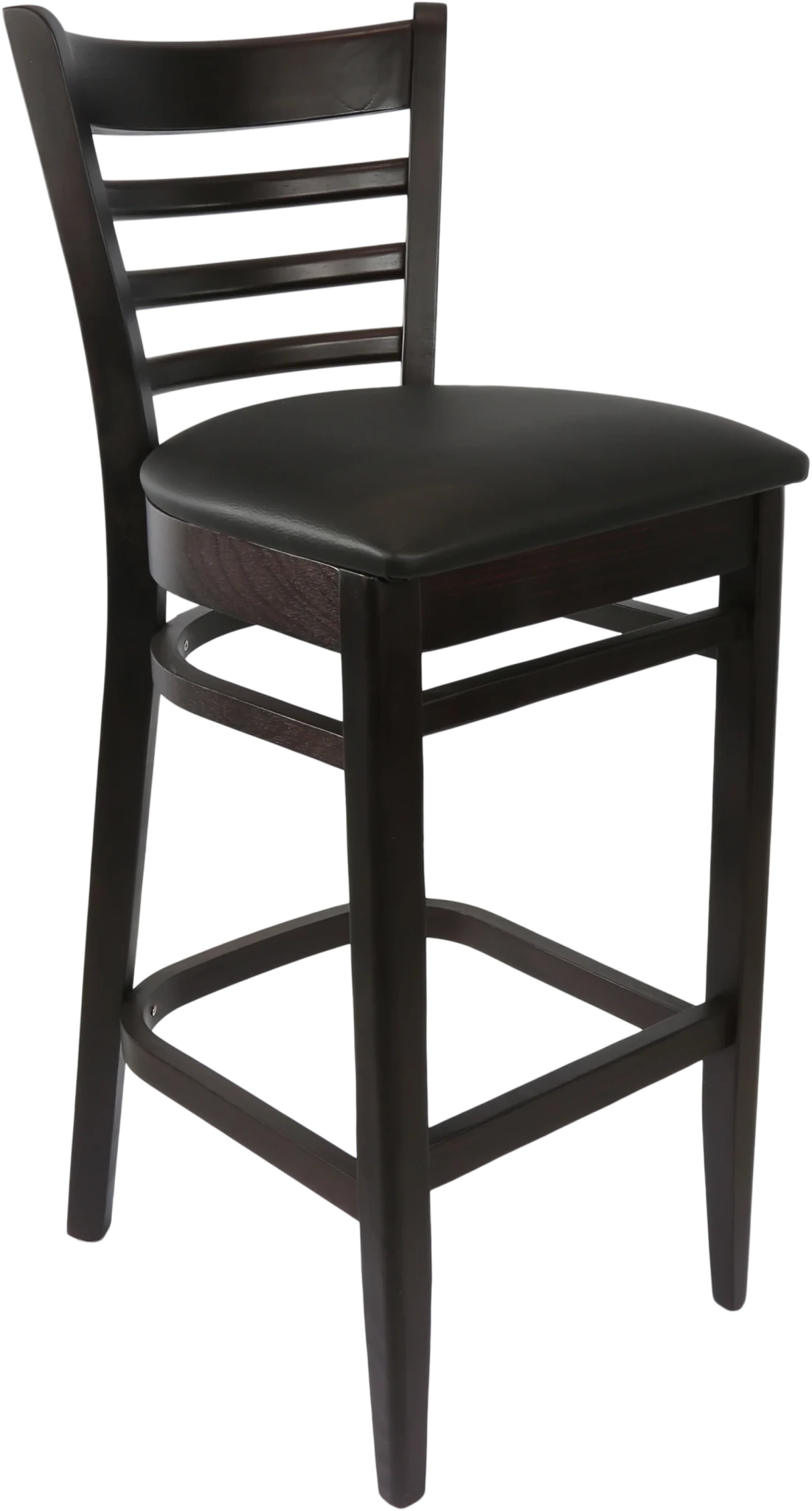 Durafurn Florence Barstool Black Vinyl Chocolate | Office Furniture Designs