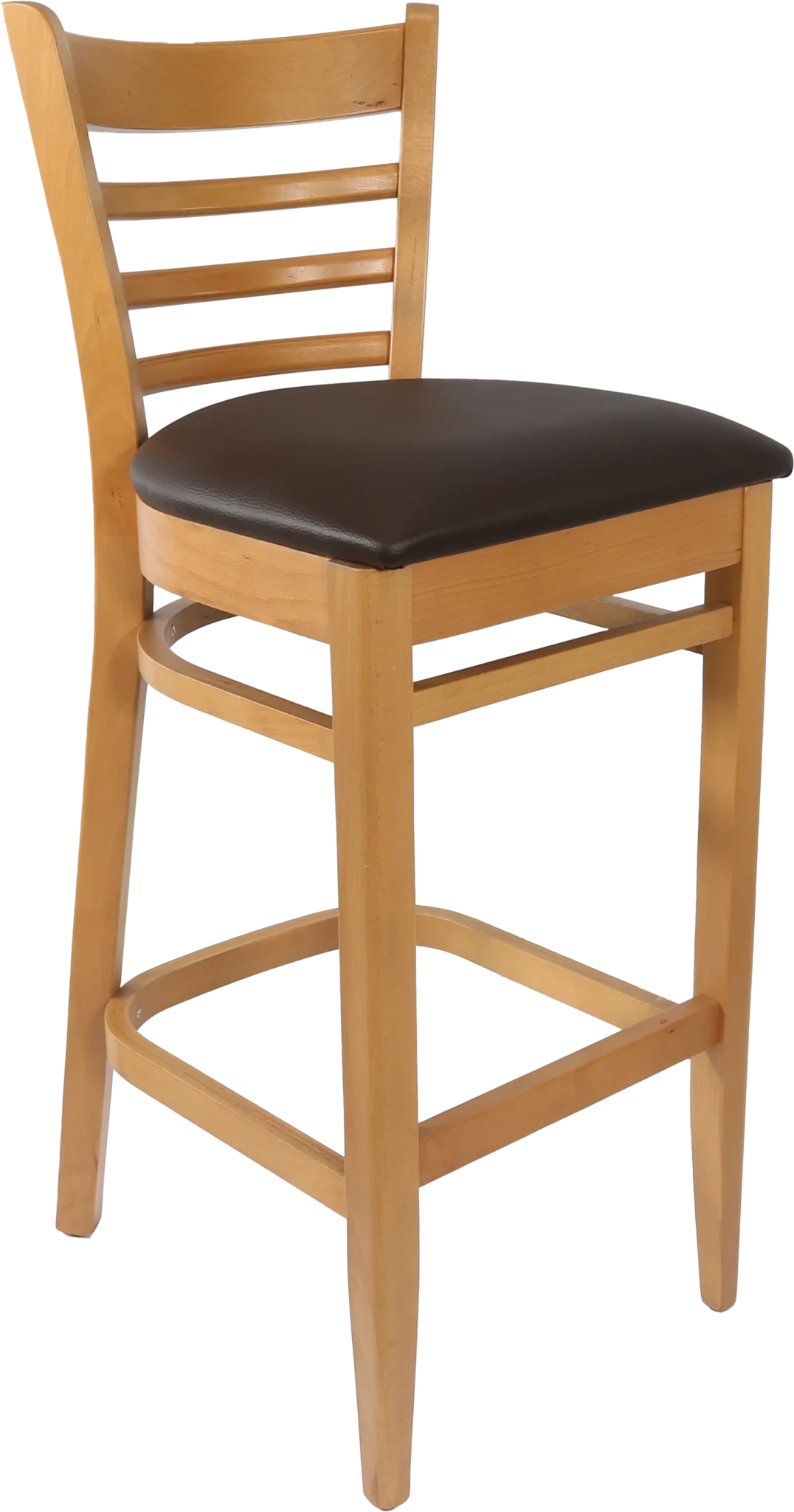 Durafurn Florence Barstool Chocolate Vinyl Natural | Office Furniture Designs