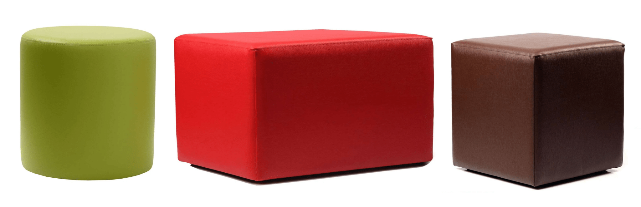 Durafurn Ottoman Round Black | Office Furniture Designs