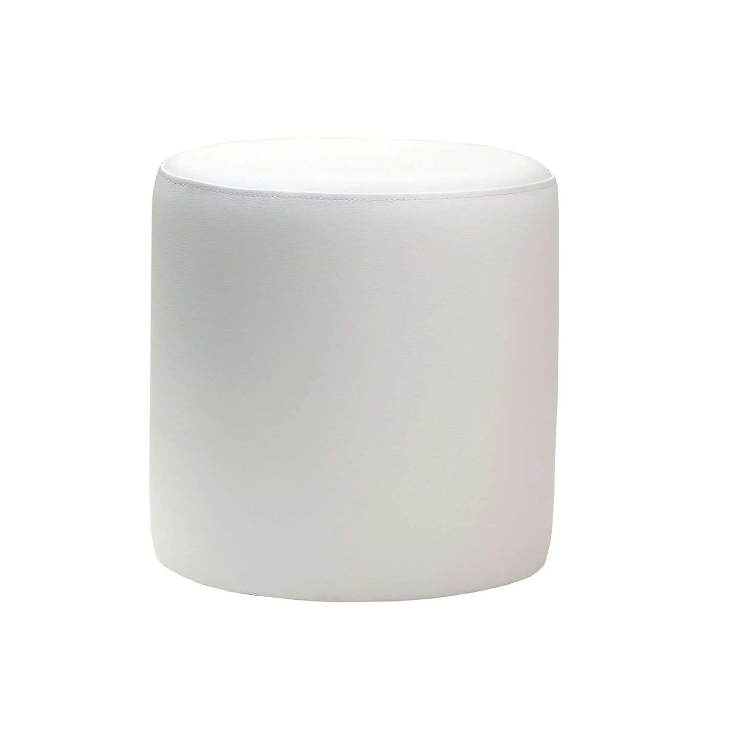 Durafurn Ottoman Round White | Office Furniture Designs