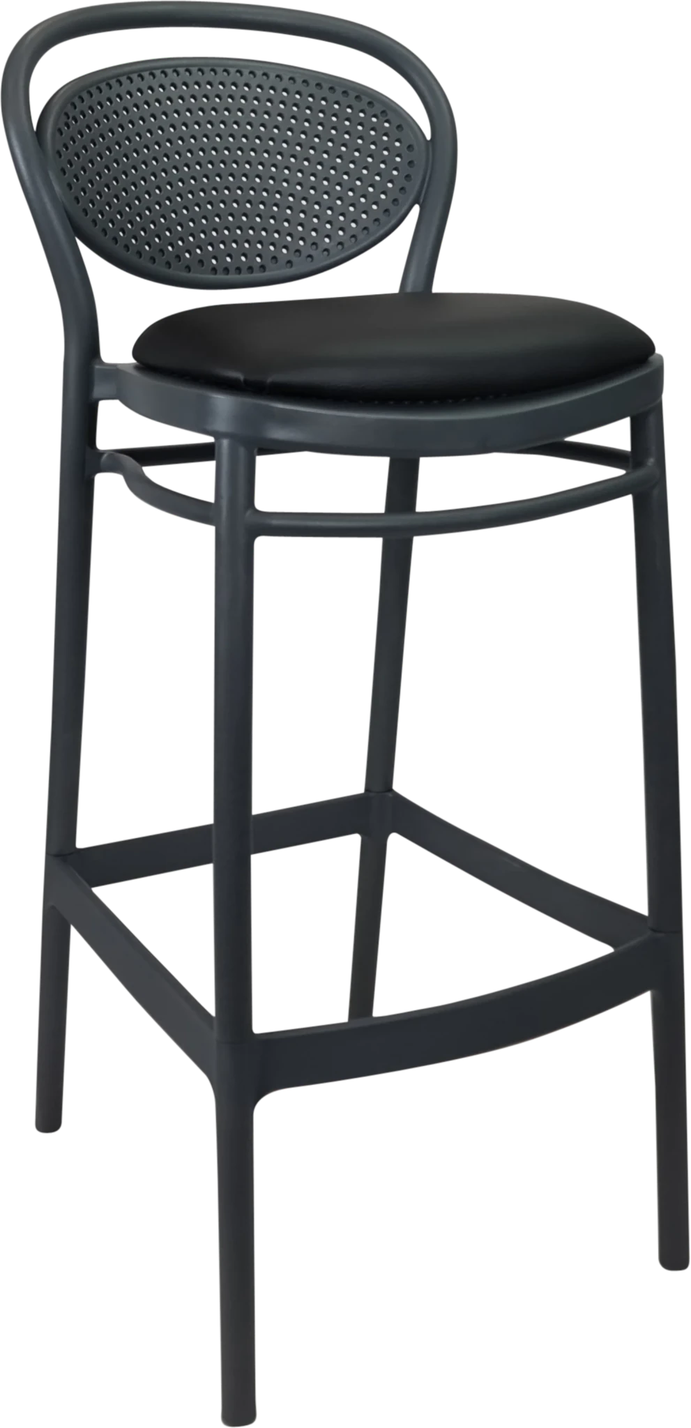 Durafurn Seat Cushion (for Victor/Marcel/Cross Barstool) Black Vinyl | Office Furniture Designs