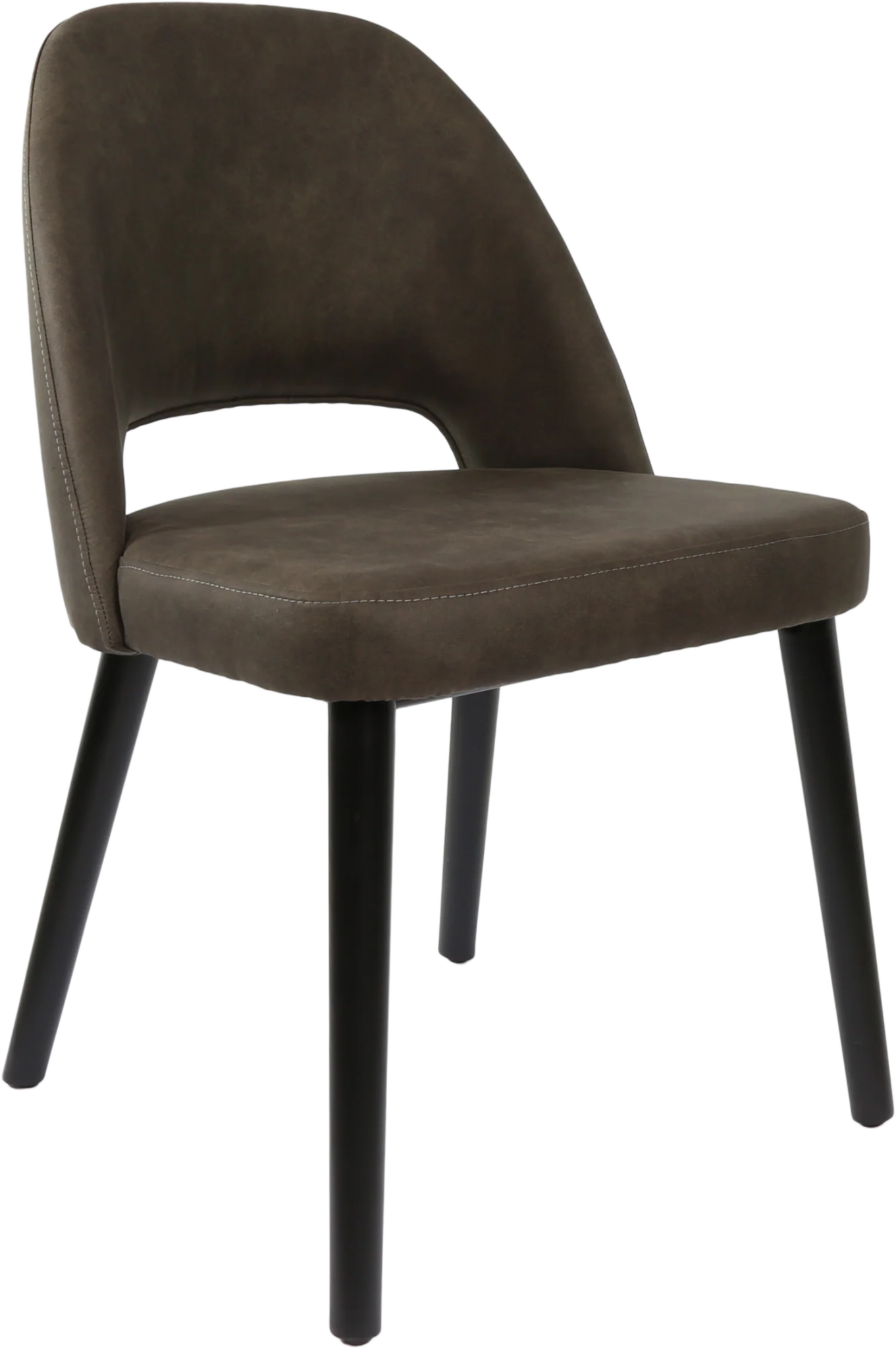 Durafurn Semifreddo Chair Black Charcoal Fabric | Office Furniture Designs