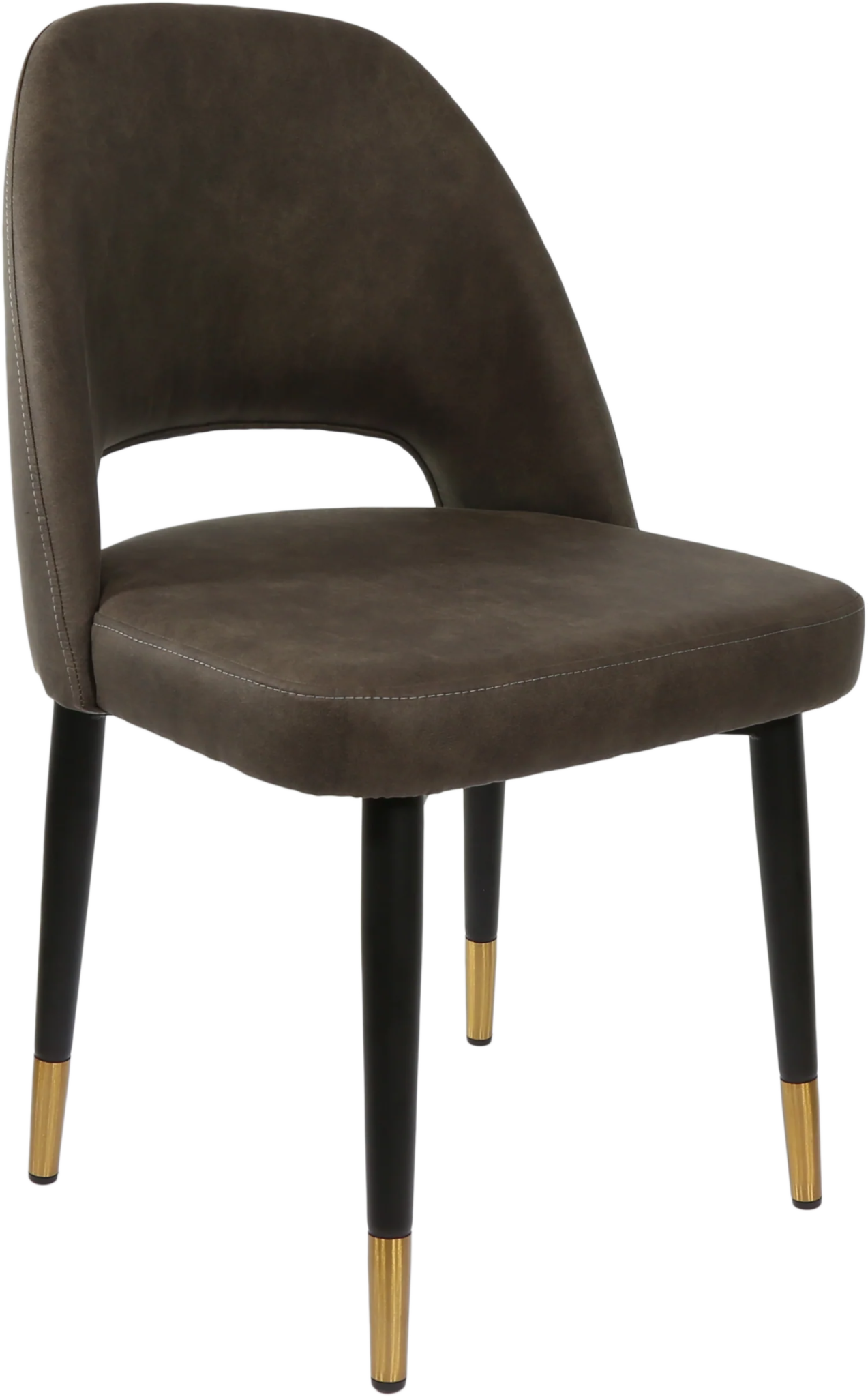 Durafurn Semifreddo Chair - Black Metal 450h Legs Charcoal Fabric | Office Furniture Designs