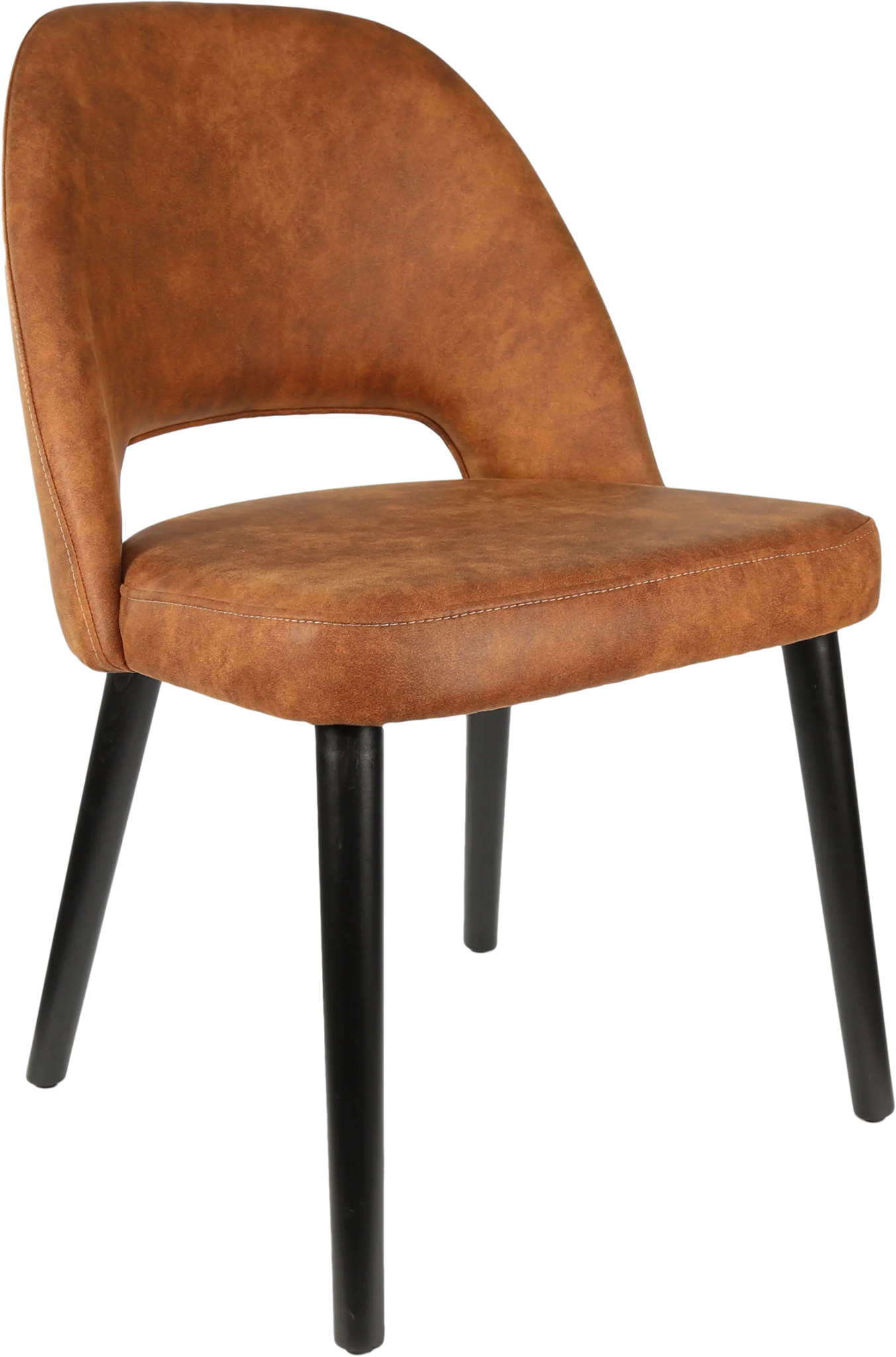 Durafurn Semifreddo Chair Black Tan Fabric | Office Furniture Designs