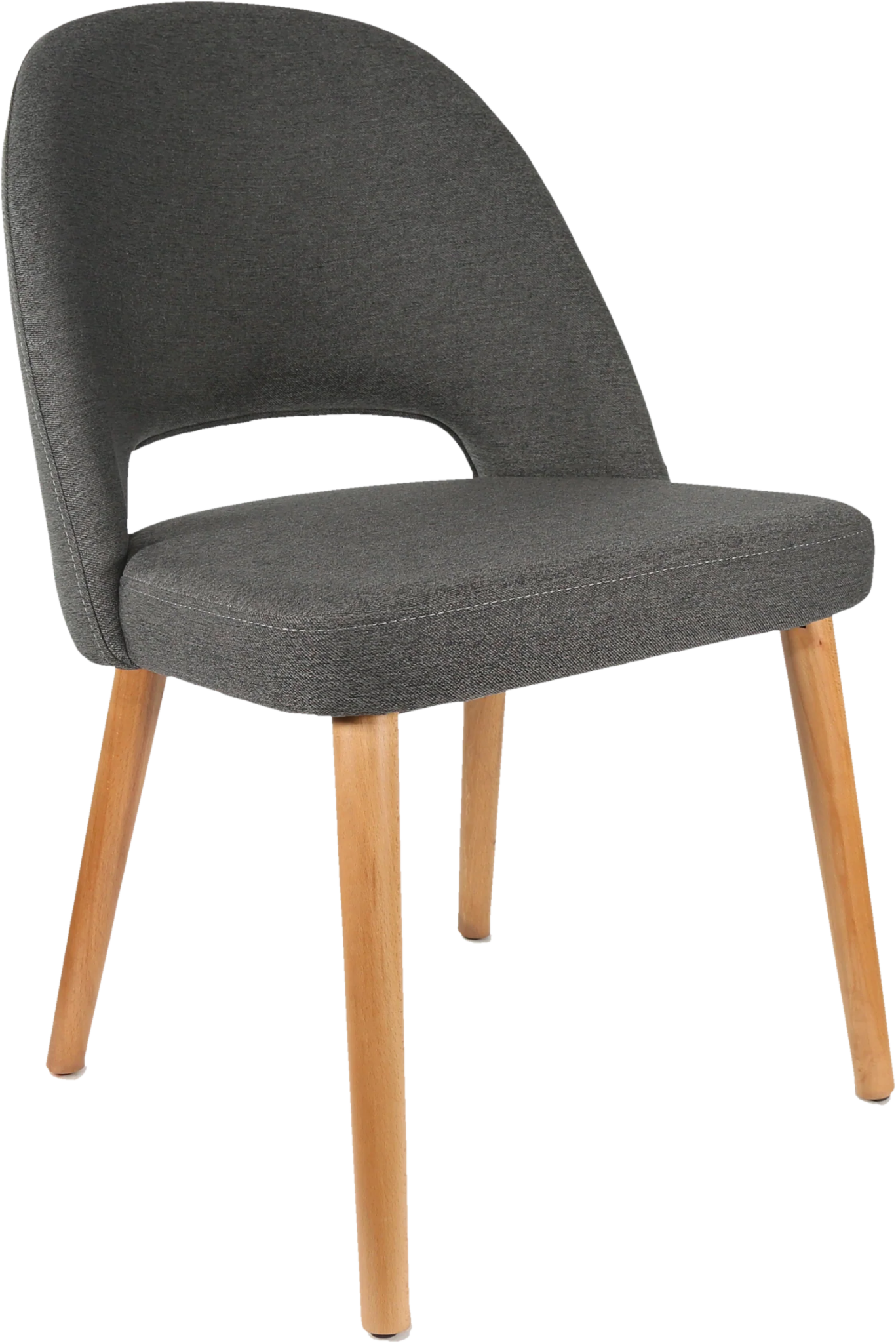 Durafurn Semifreddo Chair Oak Anthracite Fabric | Office Furniture Designs