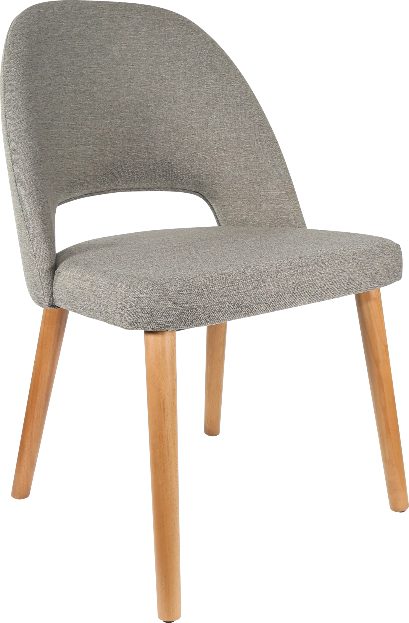 Durafurn Semifreddo Chair Oak Taupe Fabric | Office Furniture Designs