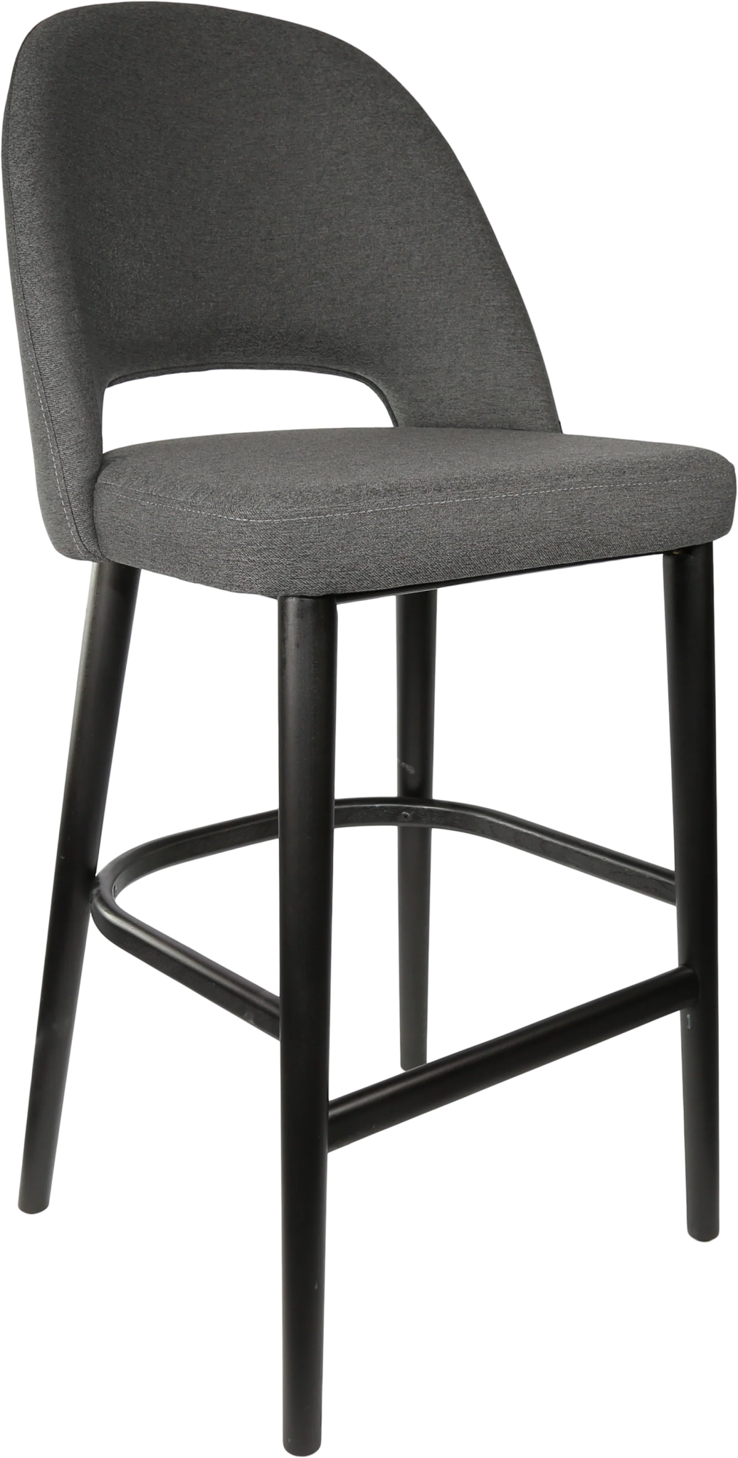 Durafurn Semifreddo Stool Black Anthracite Fabric | Office Furniture Designs