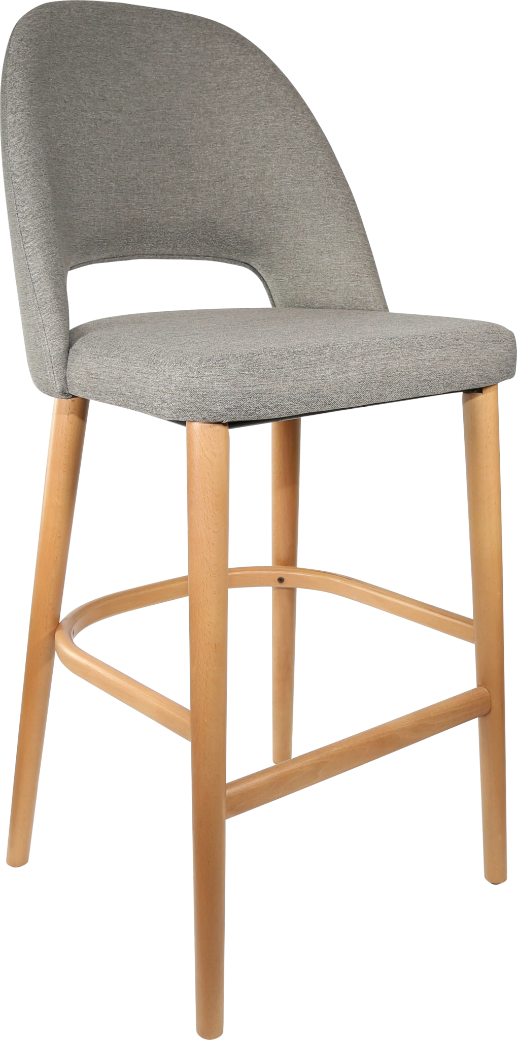 Durafurn Semifreddo Stool Oak Taupe Fabric | Office Furniture Designs
