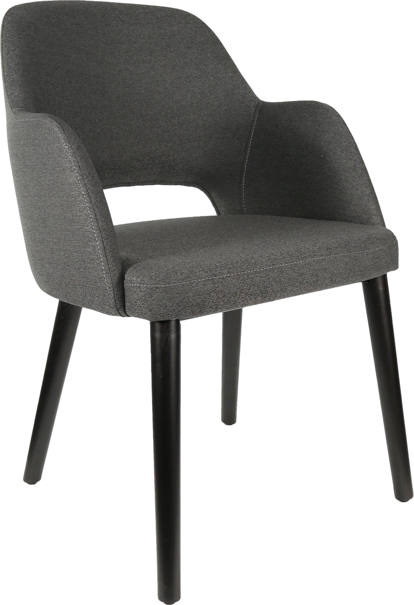 Durafurn Sorbet Chair Black Charcoal Fabric | Office Furniture Designs