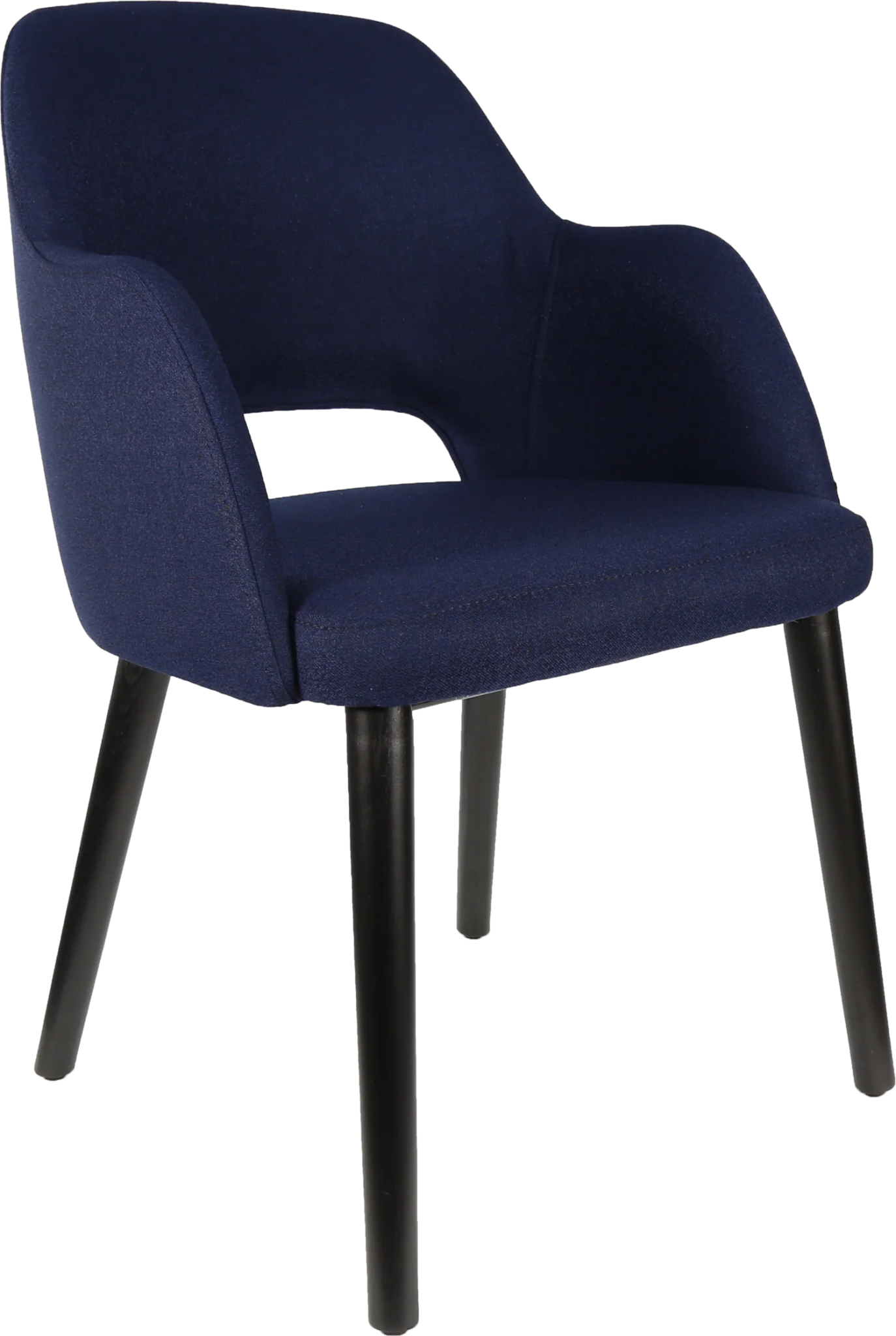 Durafurn Sorbet Chair Black Navy Fabric | Office Furniture Designs
