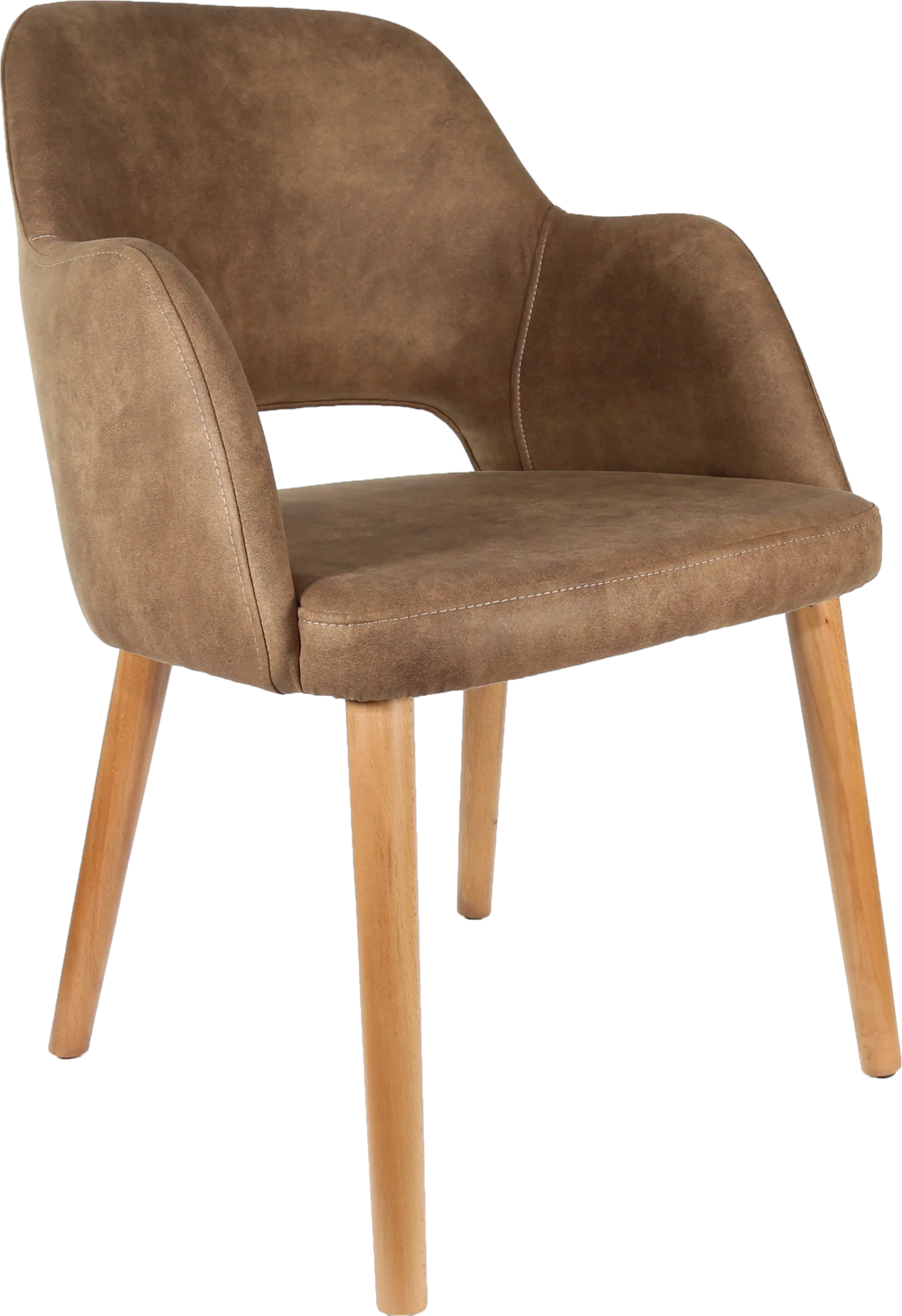 Durafurn Sorbet Chair Oak Mocha Fabric | Office Furniture Designs