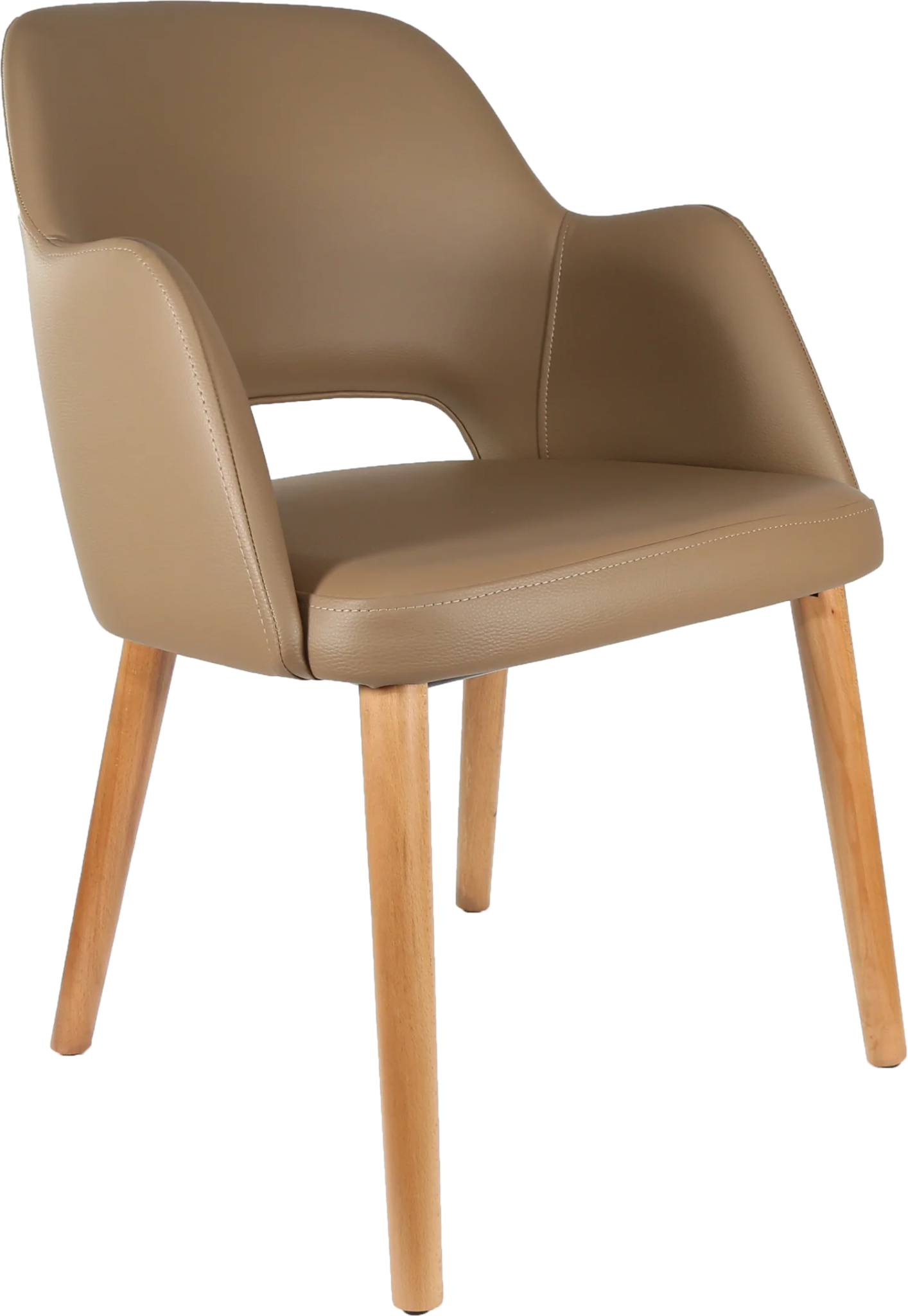 Durafurn Sorbet Chair Oak Taupe Vinyl | Office Furniture Designs