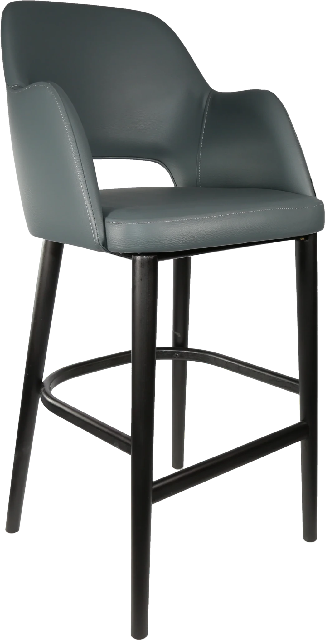 Durafurn Sorbet Stool Black Anthracite Vinyl | Office Furniture Designs