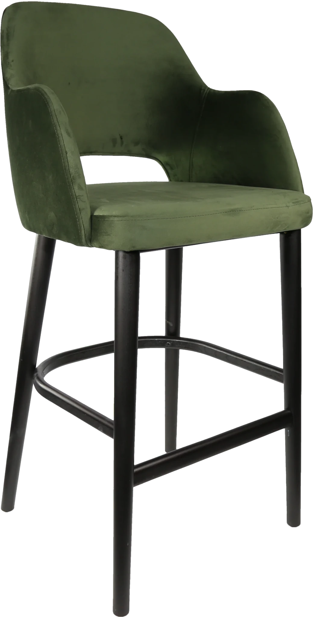 Durafurn Sorbet Stool Black Avocado Velvet | Office Furniture Designs