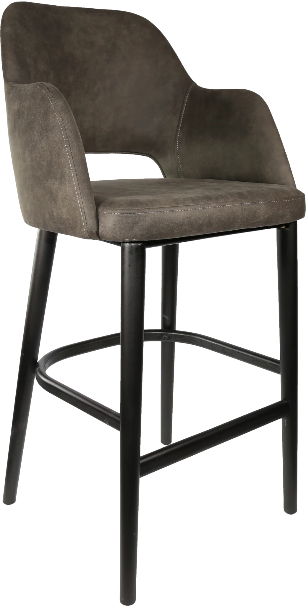Durafurn Sorbet Stool Black Charcoal Fabric | Office Furniture Designs