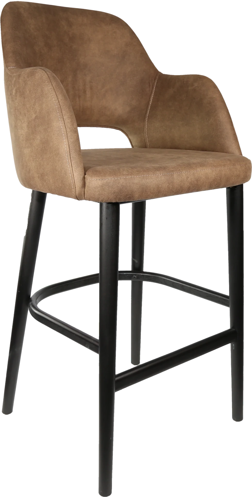 Durafurn Sorbet Stool Black Mocha Fabric | Office Furniture Designs