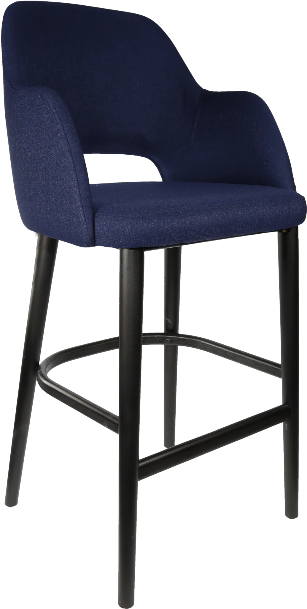Durafurn Sorbet Stool Black Navy Fabric | Office Furniture Designs