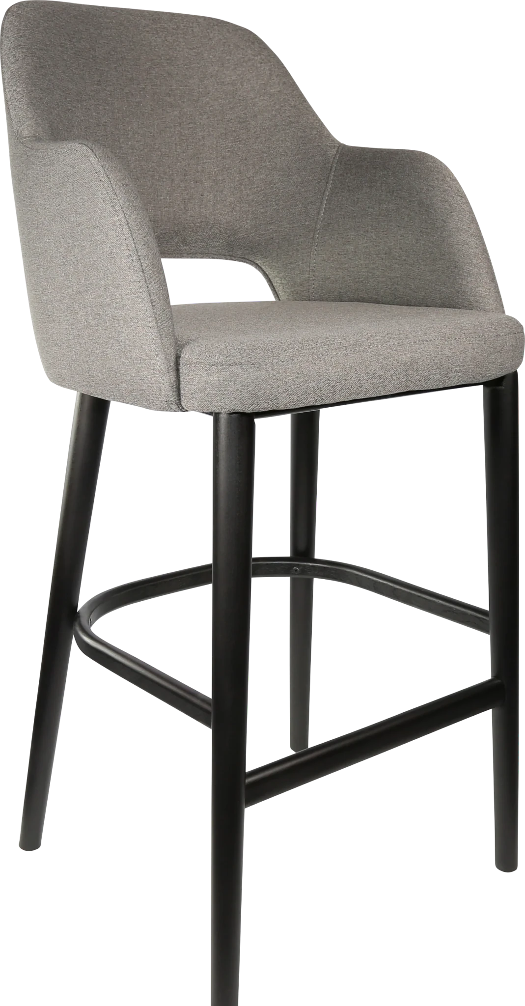 Durafurn Sorbet Stool Black Taupe Fabric | Office Furniture Designs