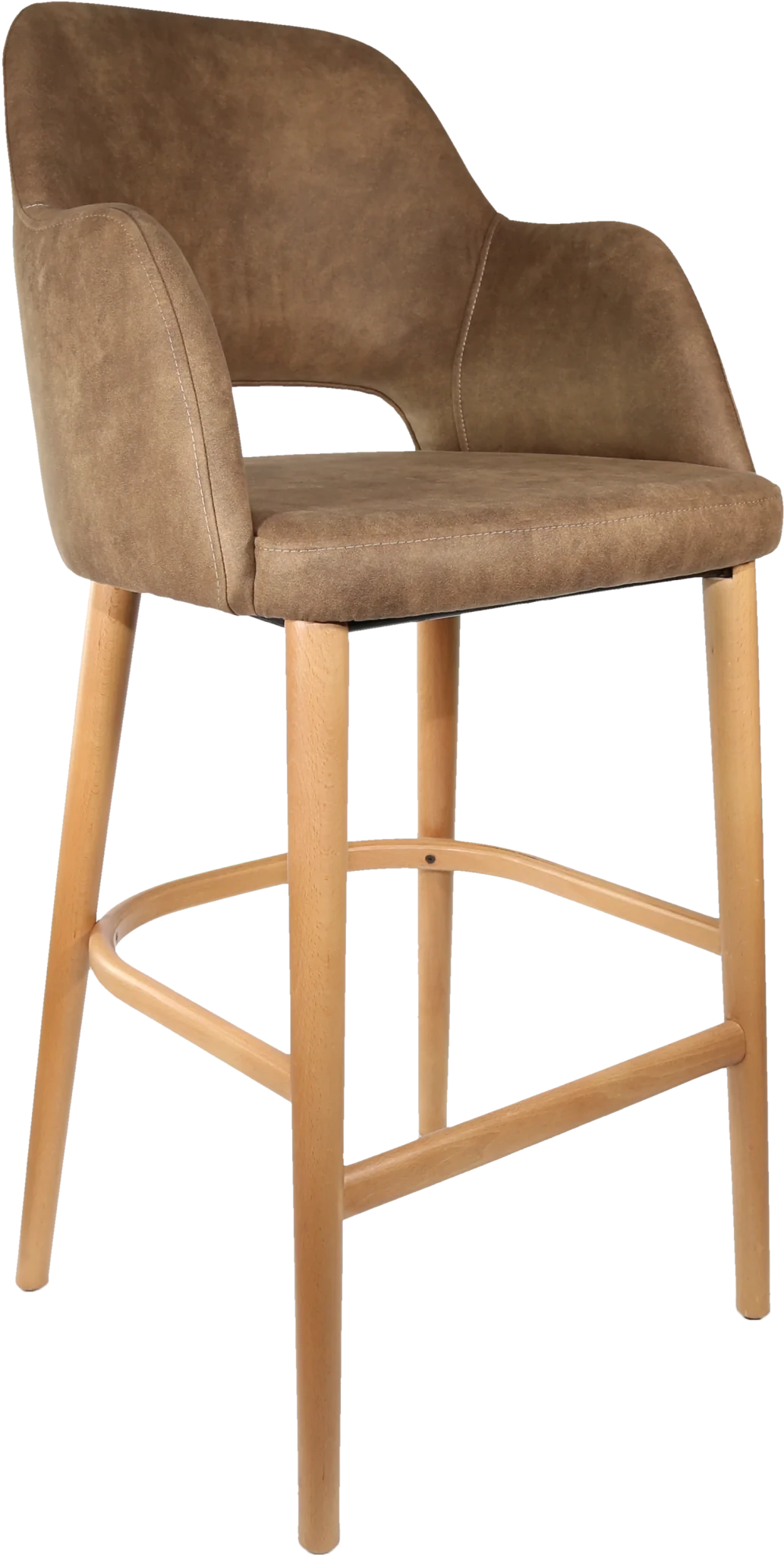 Durafurn Sorbet Stool Trojan Oak Mocha Fabric | Office Furniture Designs