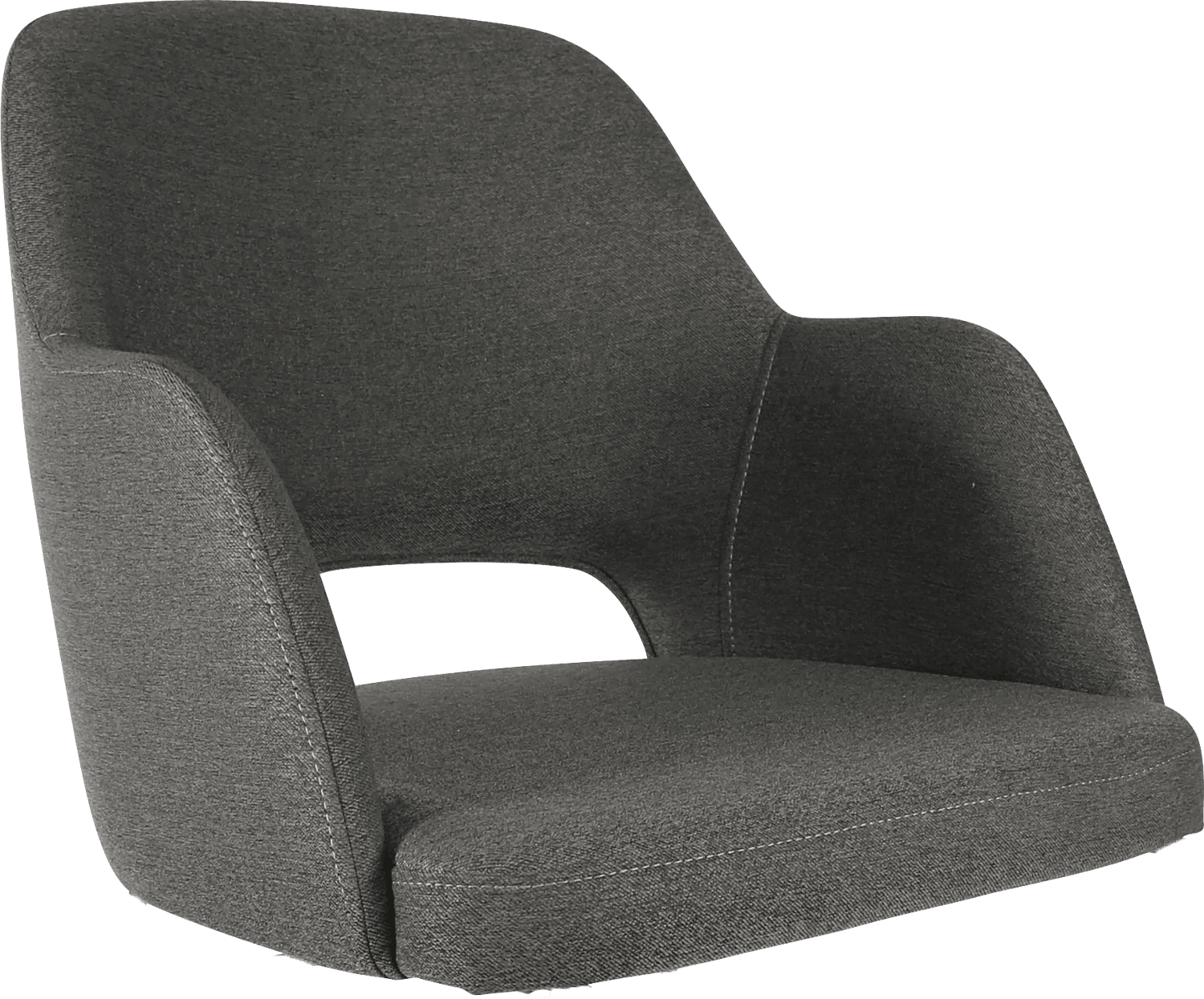 Durafurn Sorbet Upholstered Shell Anthracite Fabric | Office Furniture Designs