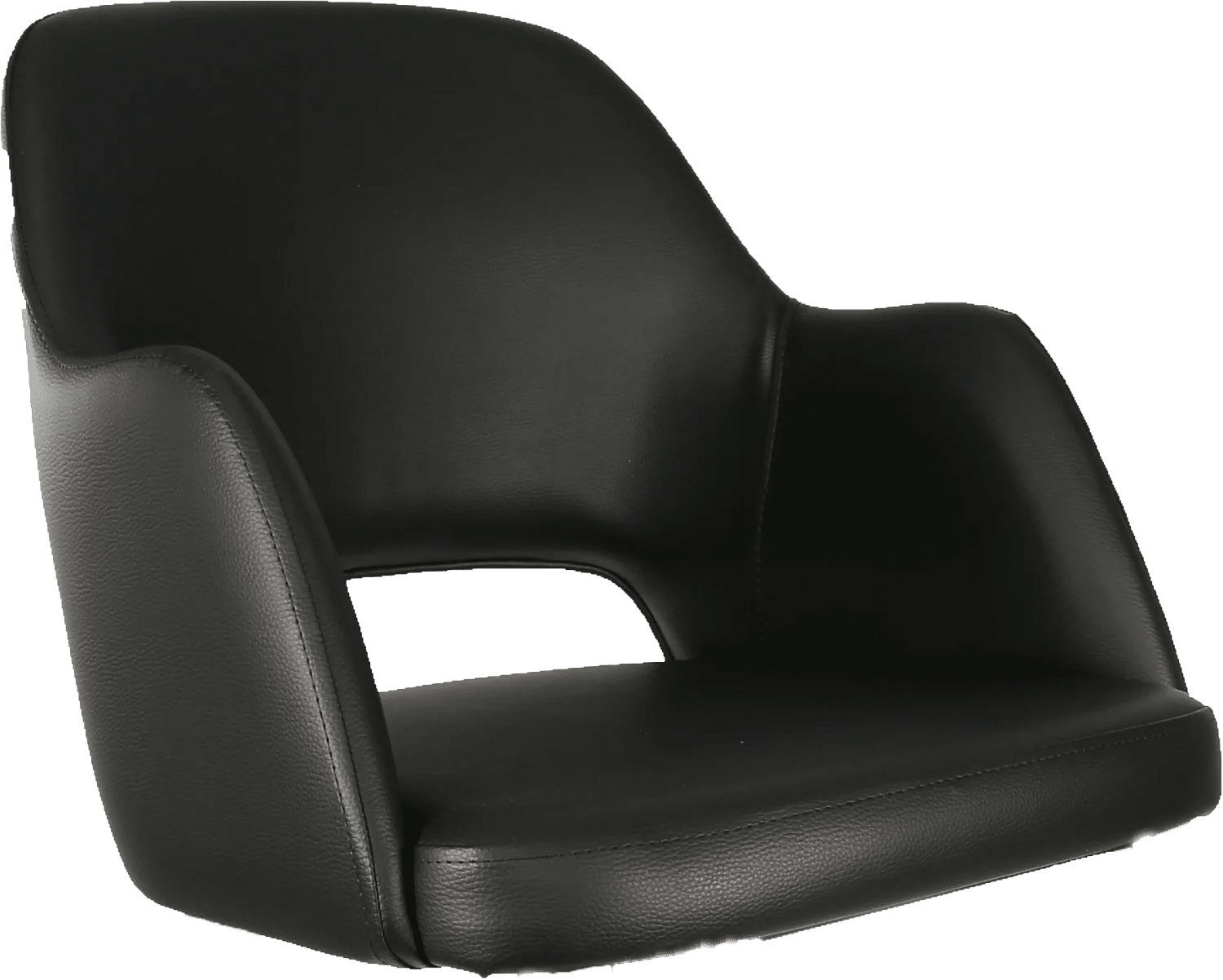 Durafurn Sorbet Upholstered Shell Black Vinyl | Office Furniture Designs