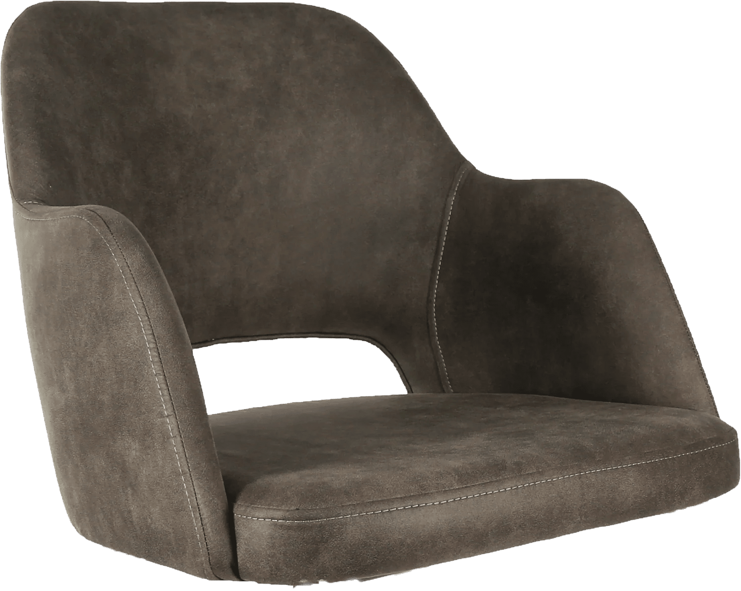 Durafurn Sorbet Upholstered Shell Charcoal Fabric | Office Furniture Designs