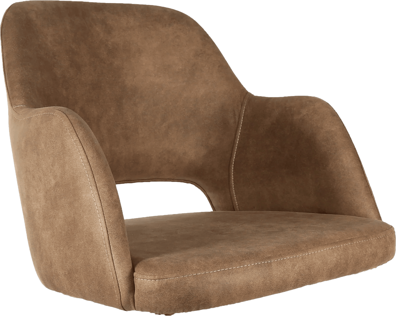 Durafurn Sorbet Upholstered Shell Mocha Fabric | Office Furniture Designs