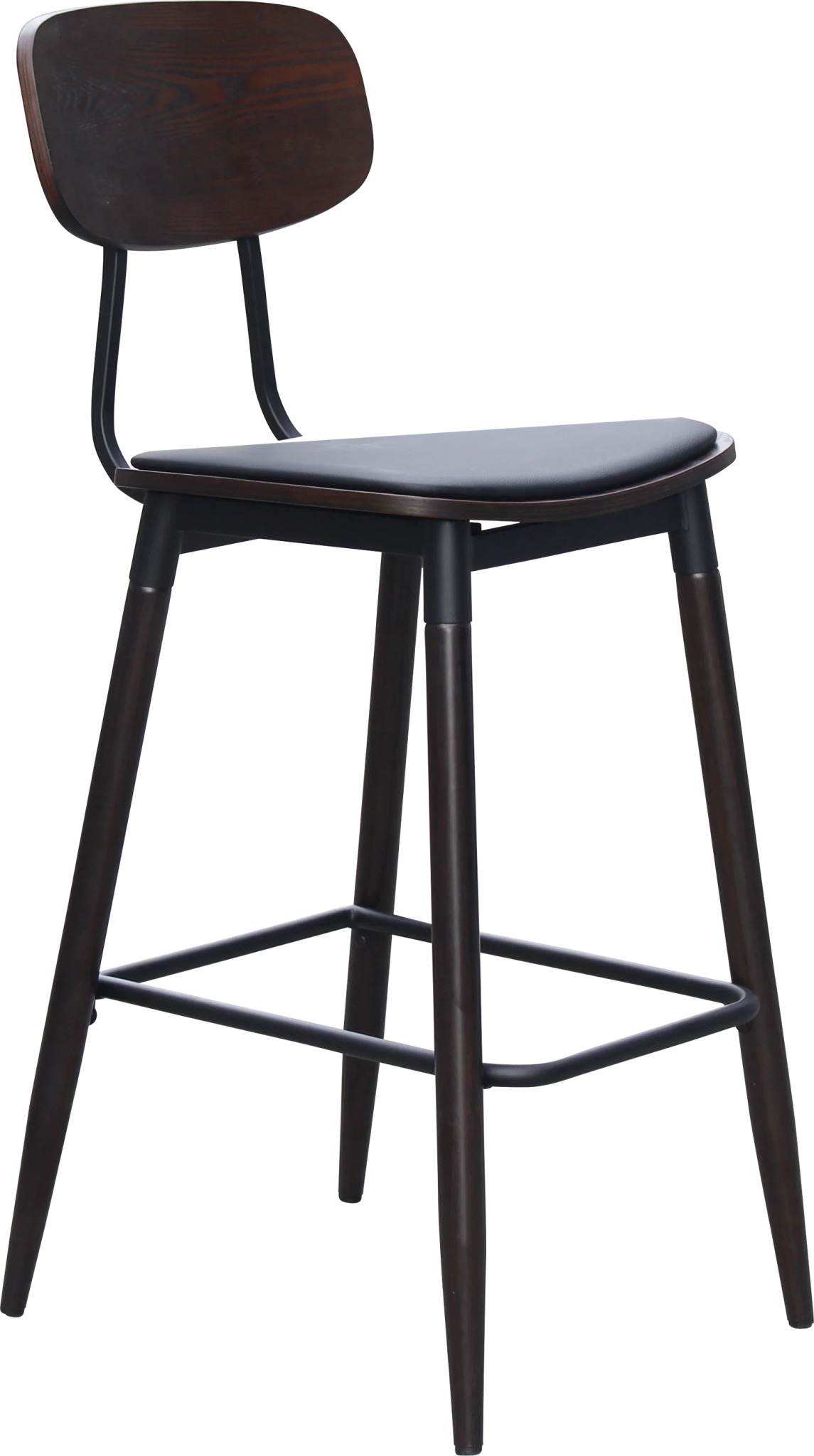 Durafurn Tiramisu Barstool Black Frame Black Ply | Office Furniture Designs