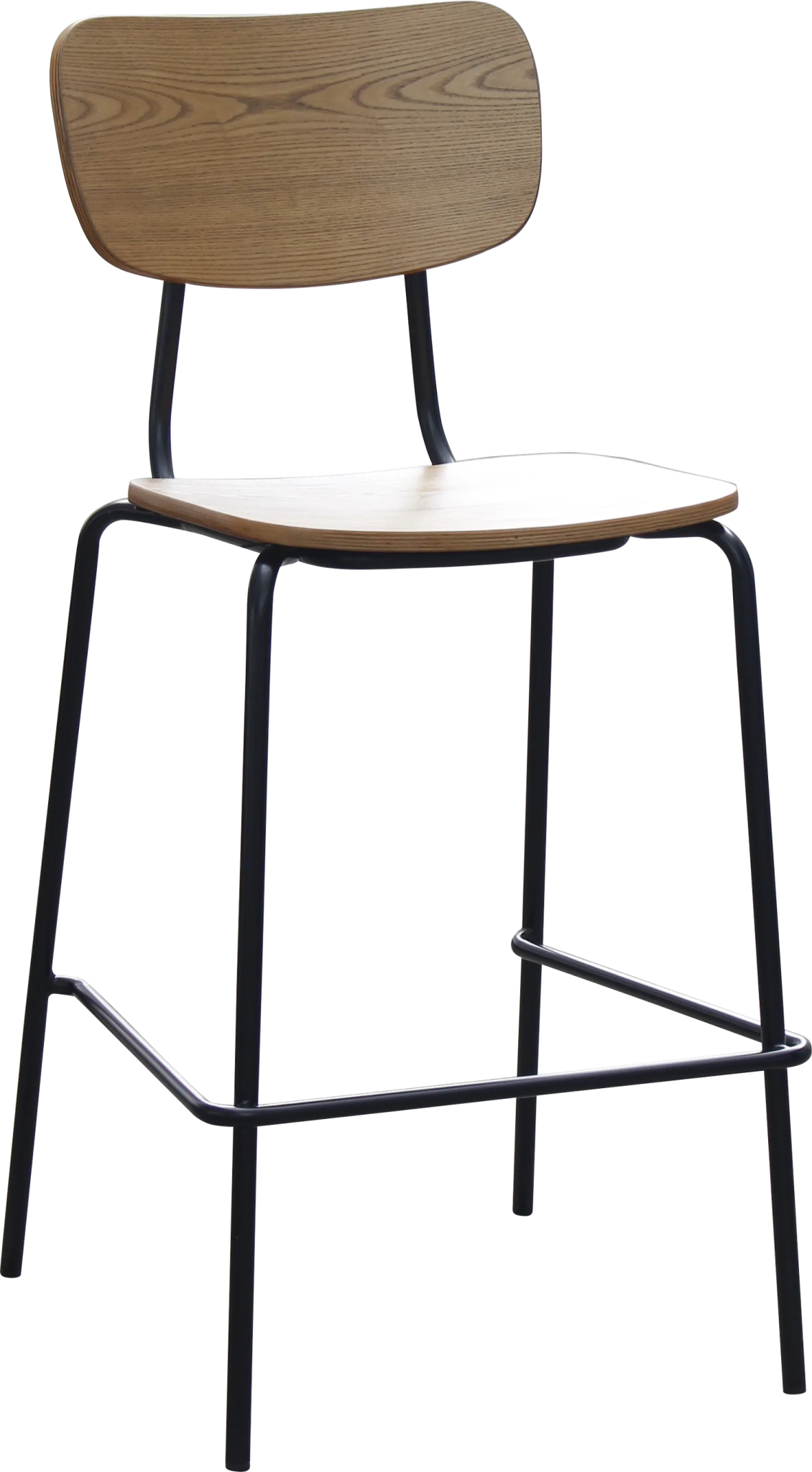 Durafurn Tiramisu Barstool Black Frame Oak Ply | Office Furniture Designs