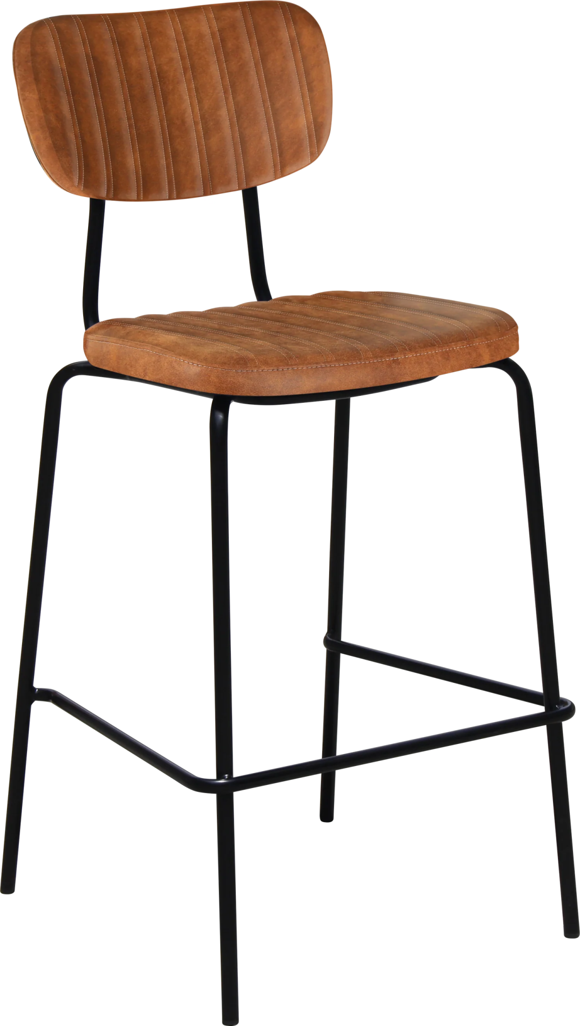Durafurn Tiramisu Barstool Black Frame Tan Fabric | Office Furniture Designs