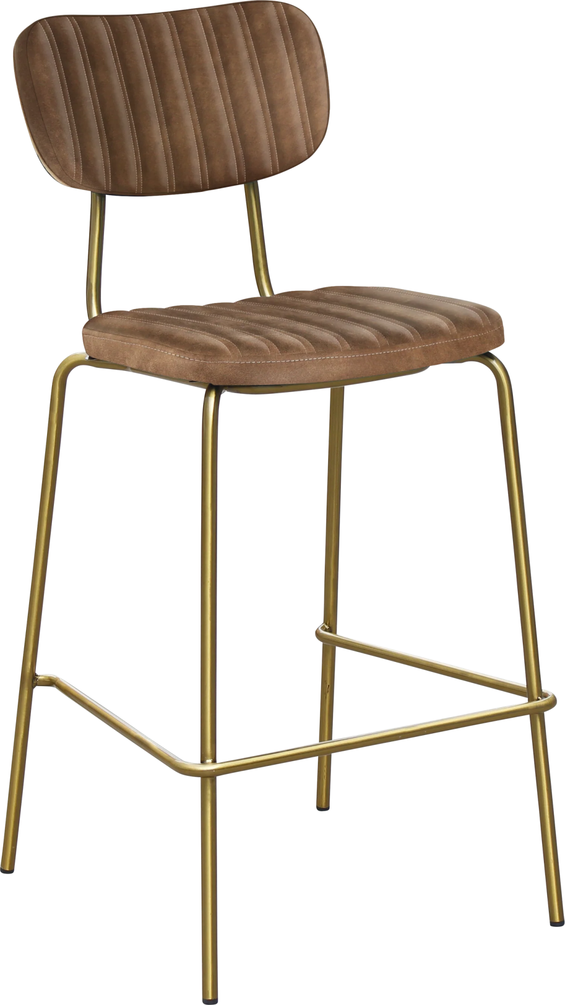 Durafurn Tiramisu Barstool Brass Frame Mocha Fabric | Office Furniture Designs