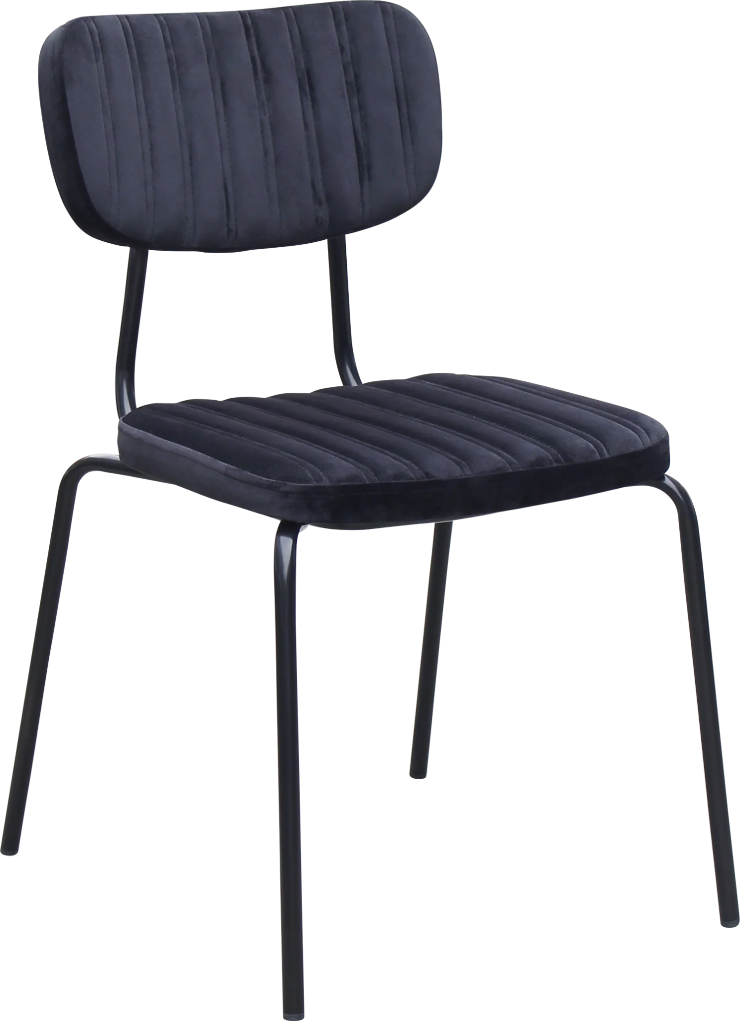 Durafurn Tiramisu Chair Black Frame Black Velvet | Office Furniture Designs