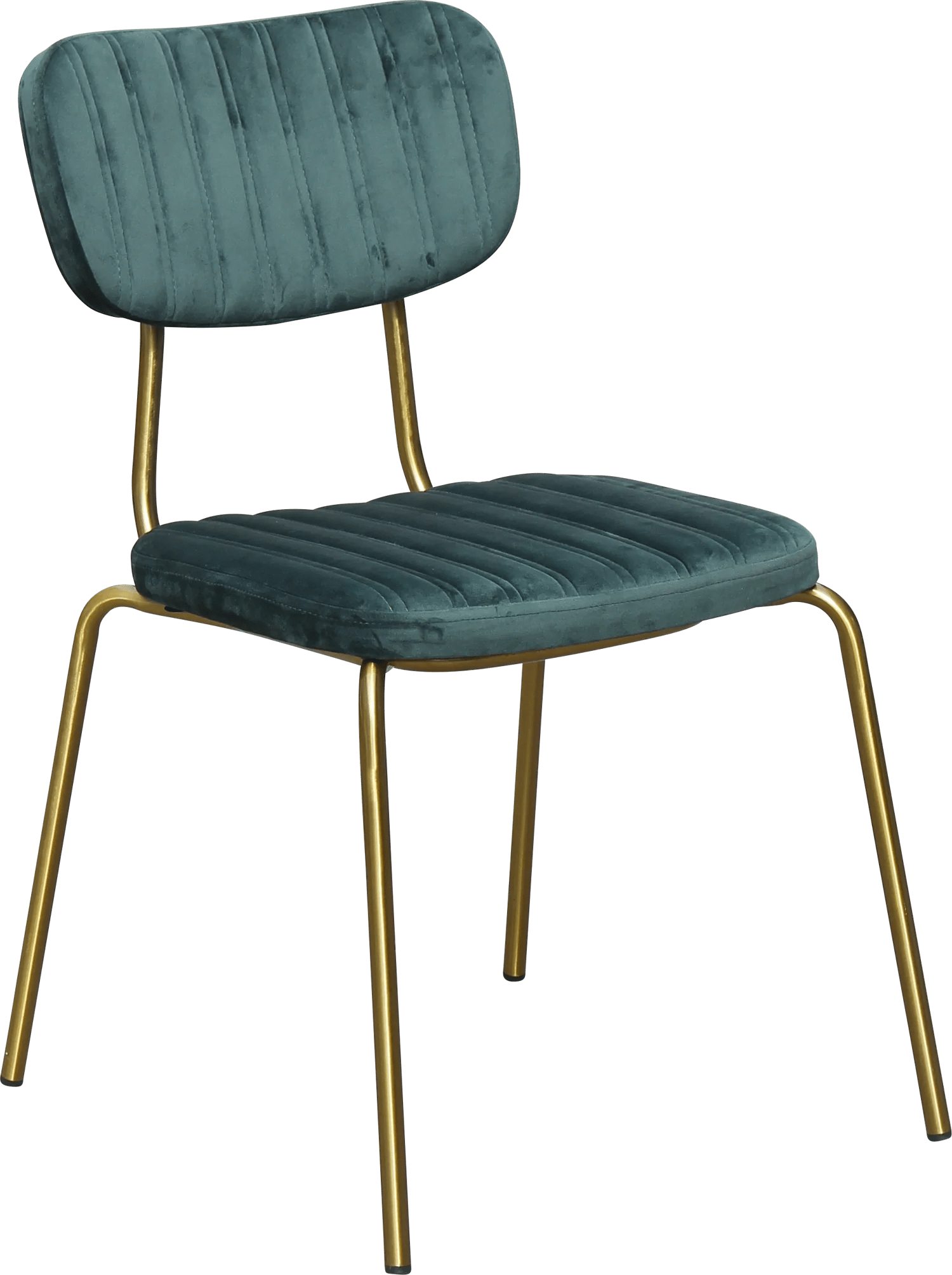 Durafurn Tiramisu Chair Brass Frame Forest Green Velvet | Office Furniture Designs