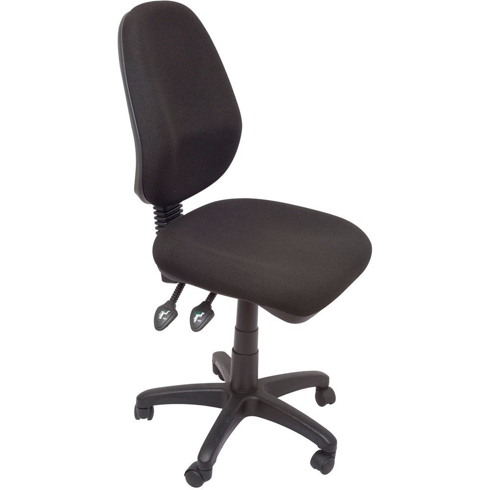 EG100CH Ergonomic Chair Oval High Back 3 Lever Black Black | Office Furniture Designs