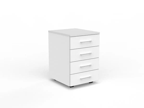 EkoSystem Mobile Drawer Unit 4 Box Drawers White | Office Furniture Designs